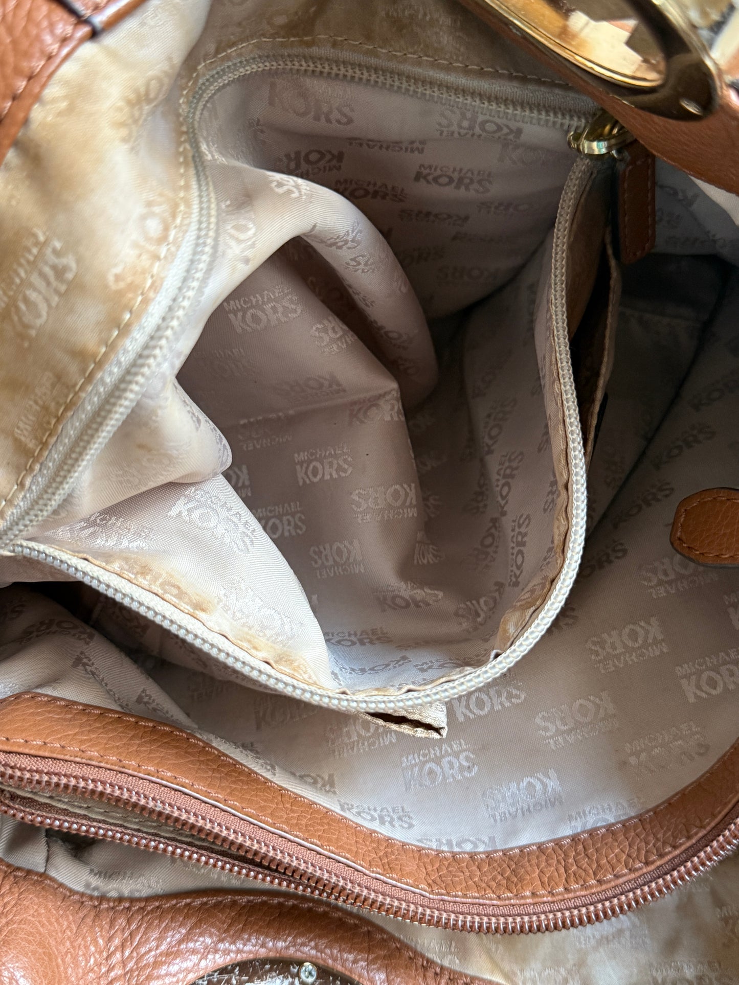 Michael Kors Fulton East West Leather Tote Shoulder Bag