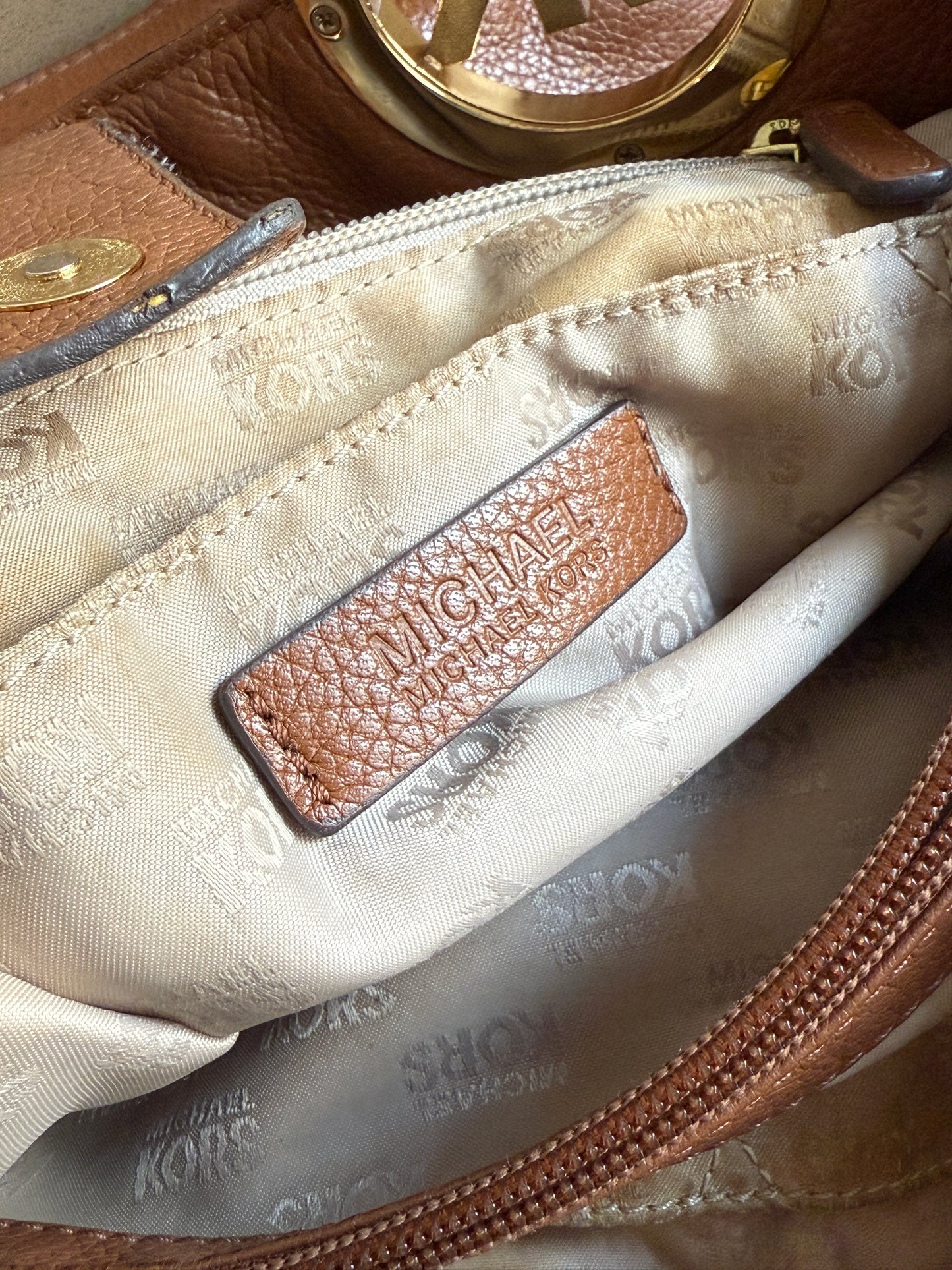 Michael Kors Fulton East West Leather Tote Shoulder Bag