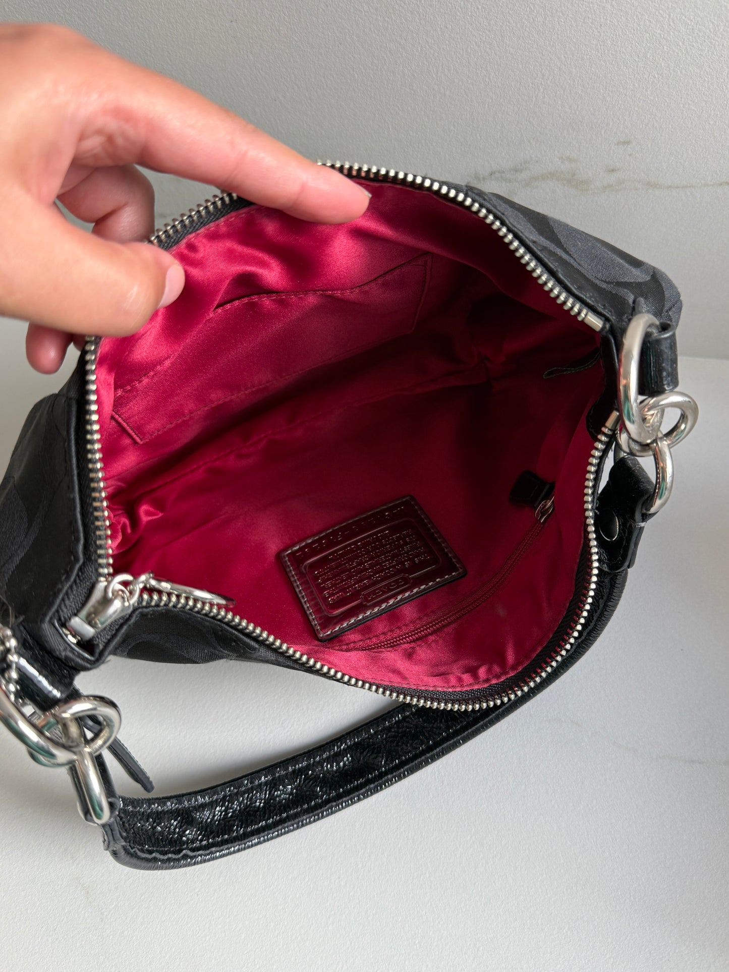 Rare Coach Poppy Signature Shoulder Bag