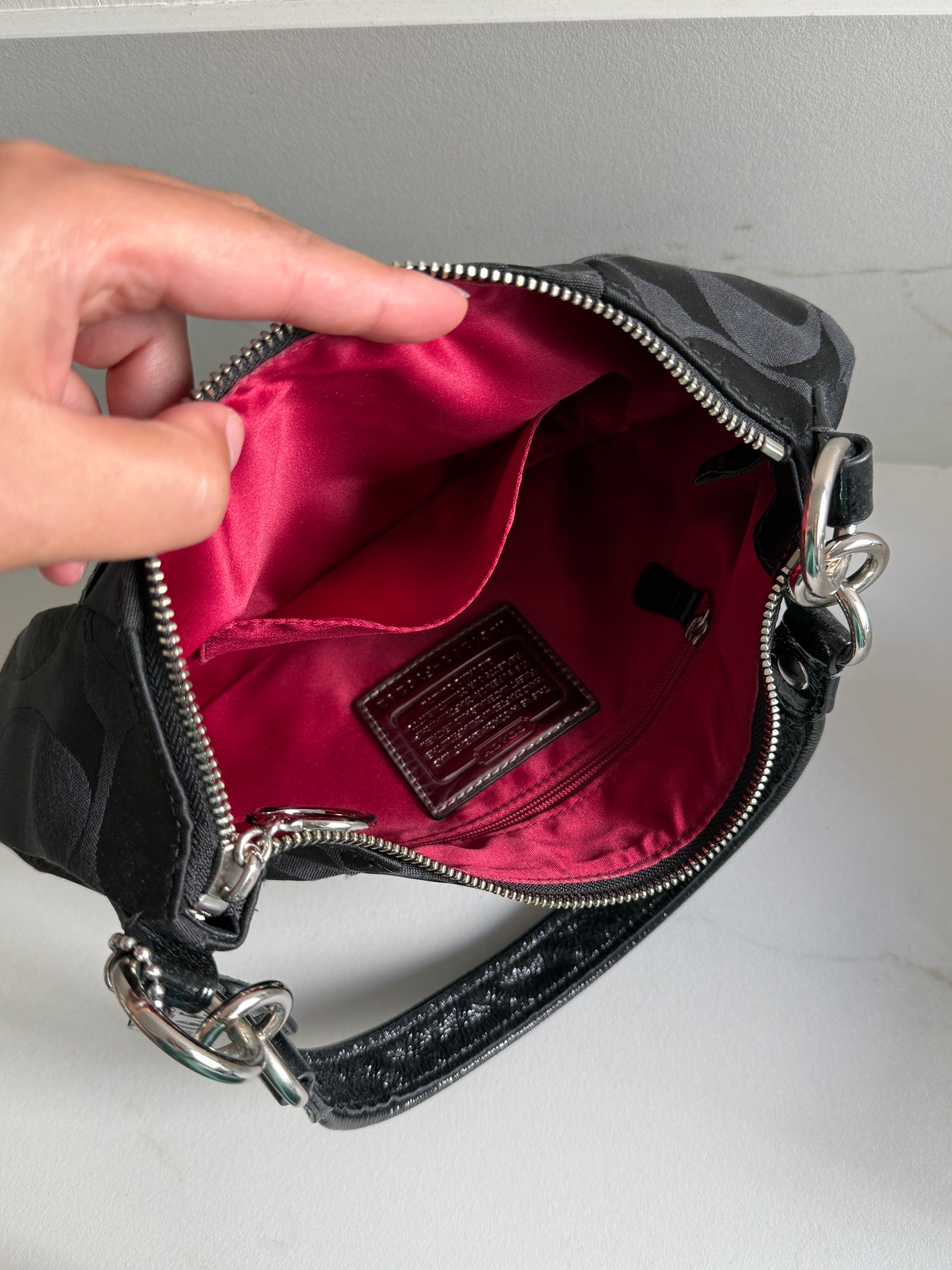 Rare Coach Poppy Signature Shoulder Bag