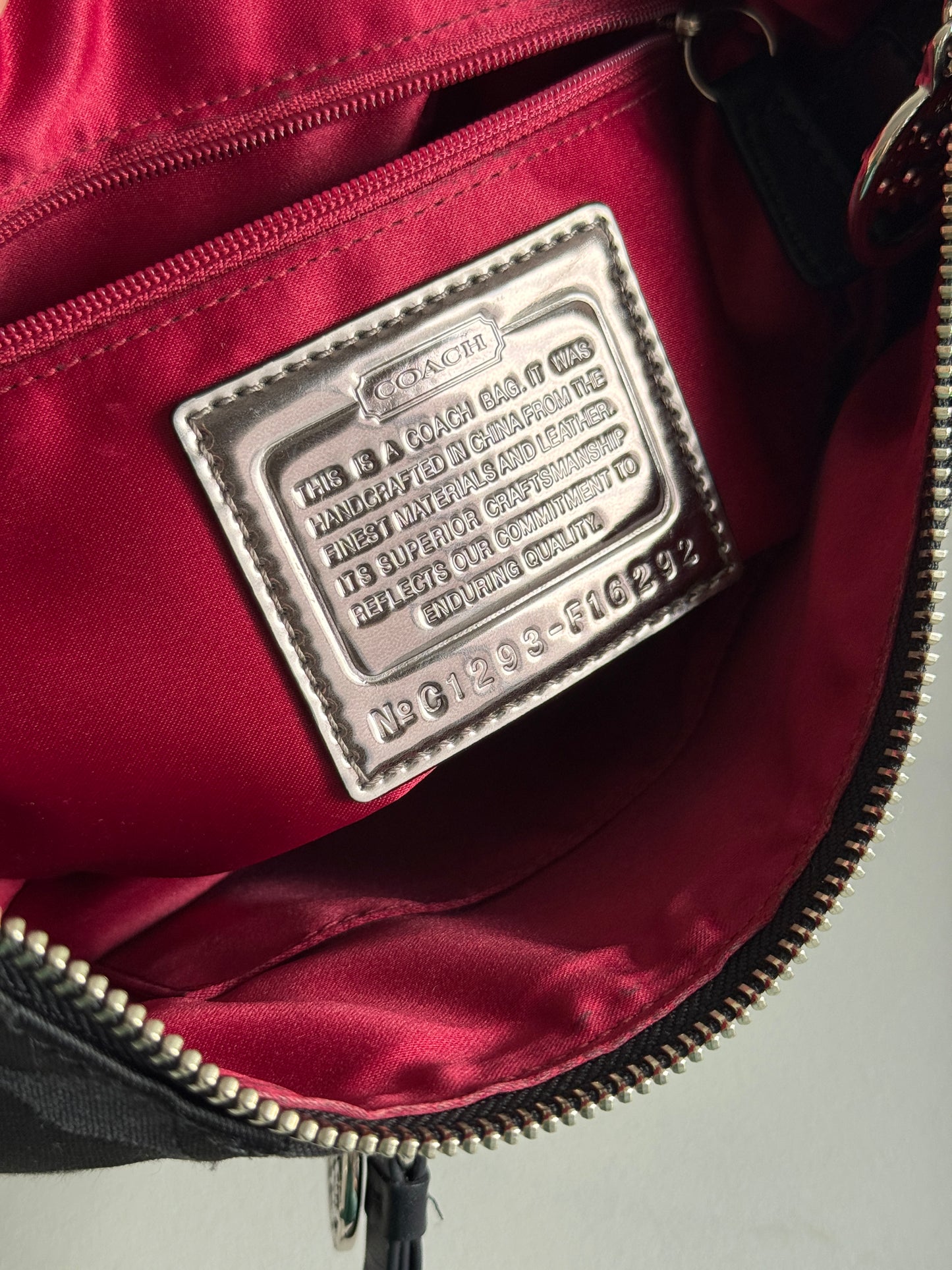 Rare Coach Poppy Signature Shoulder Bag
