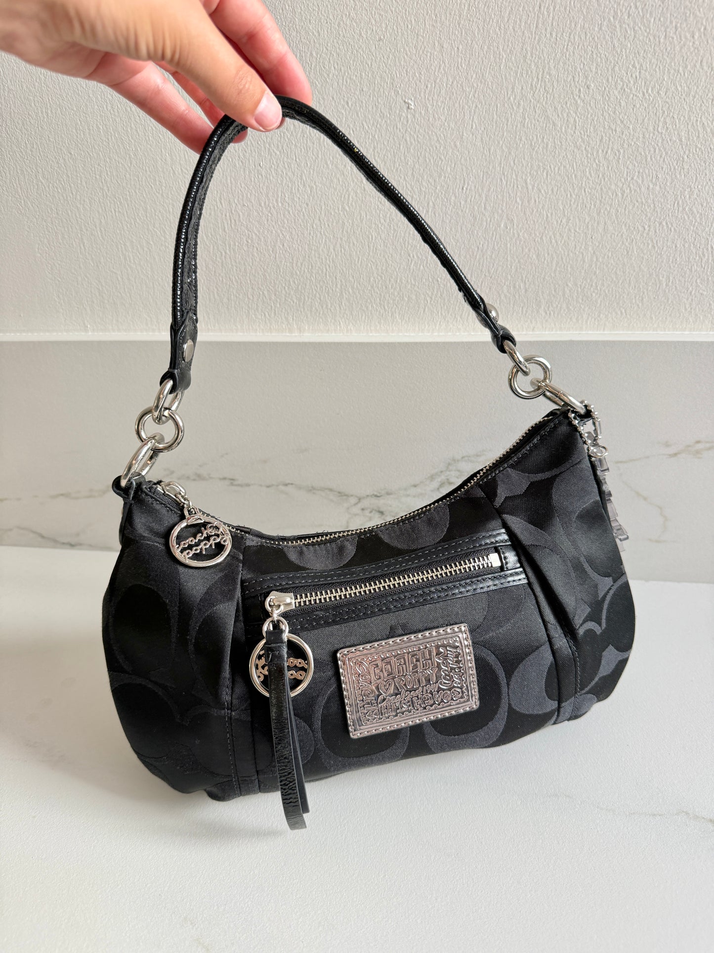 Rare Coach Poppy Signature Shoulder Bag