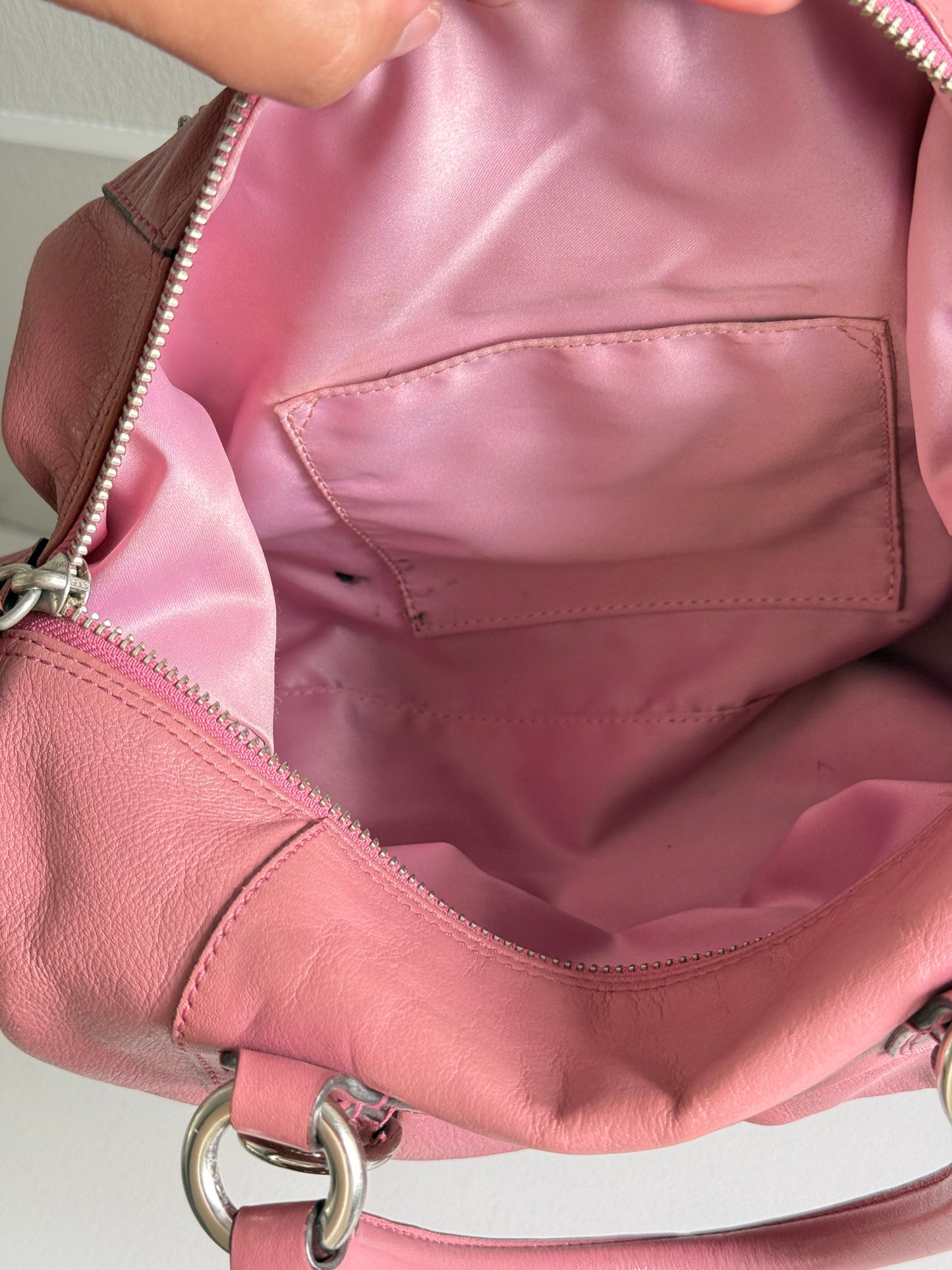 Super Rare Coach Ashley Pink Leather Satchel