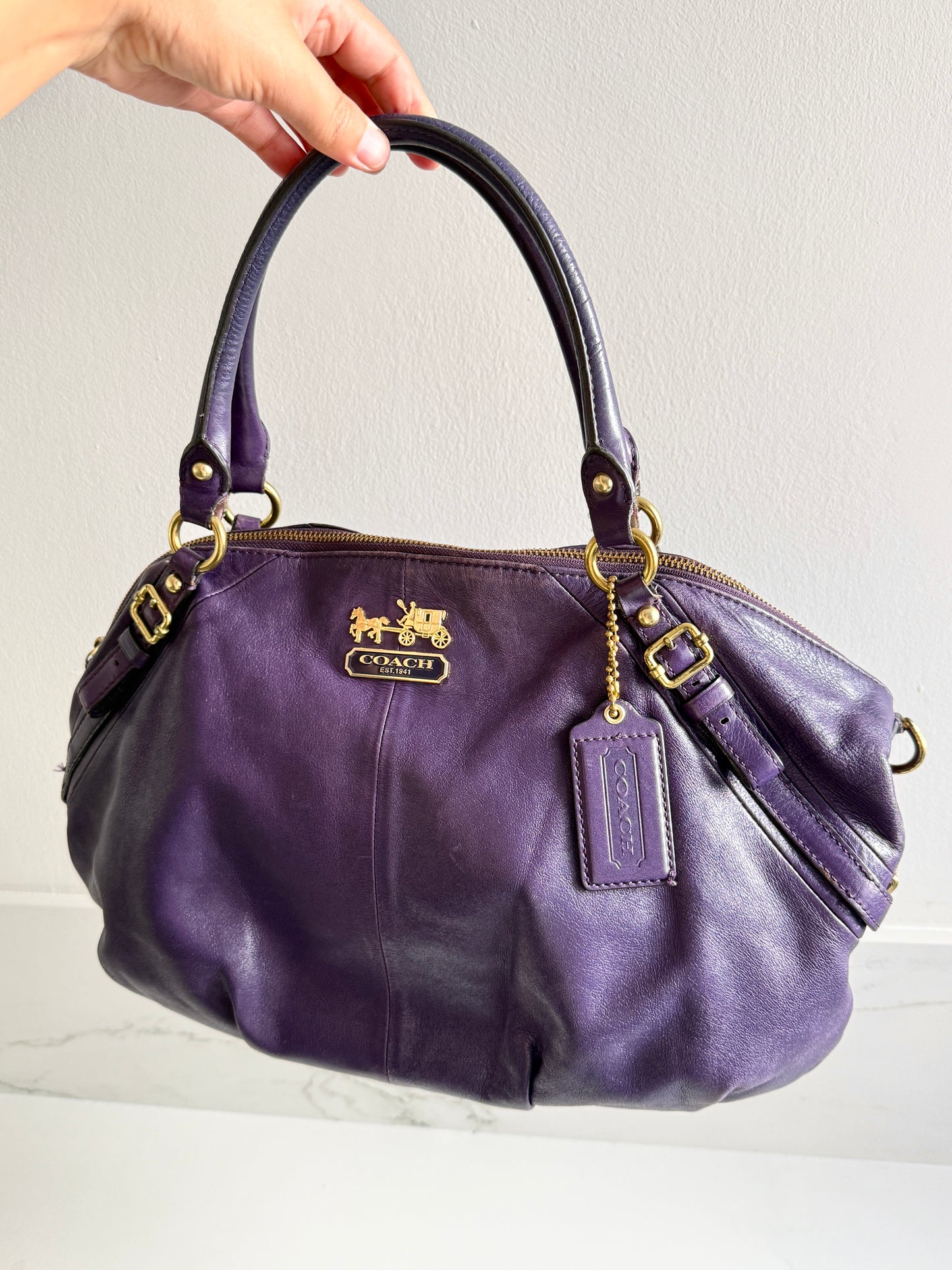 Coach Madison Sophia Leather Shoulder Bag