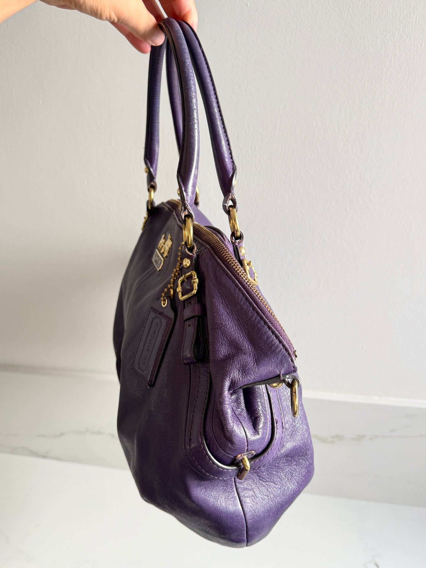 Coach Madison Sophia Leather Shoulder Bag