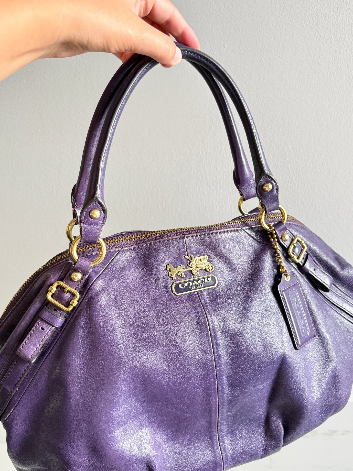 Coach Madison Sophia Leather Shoulder Bag