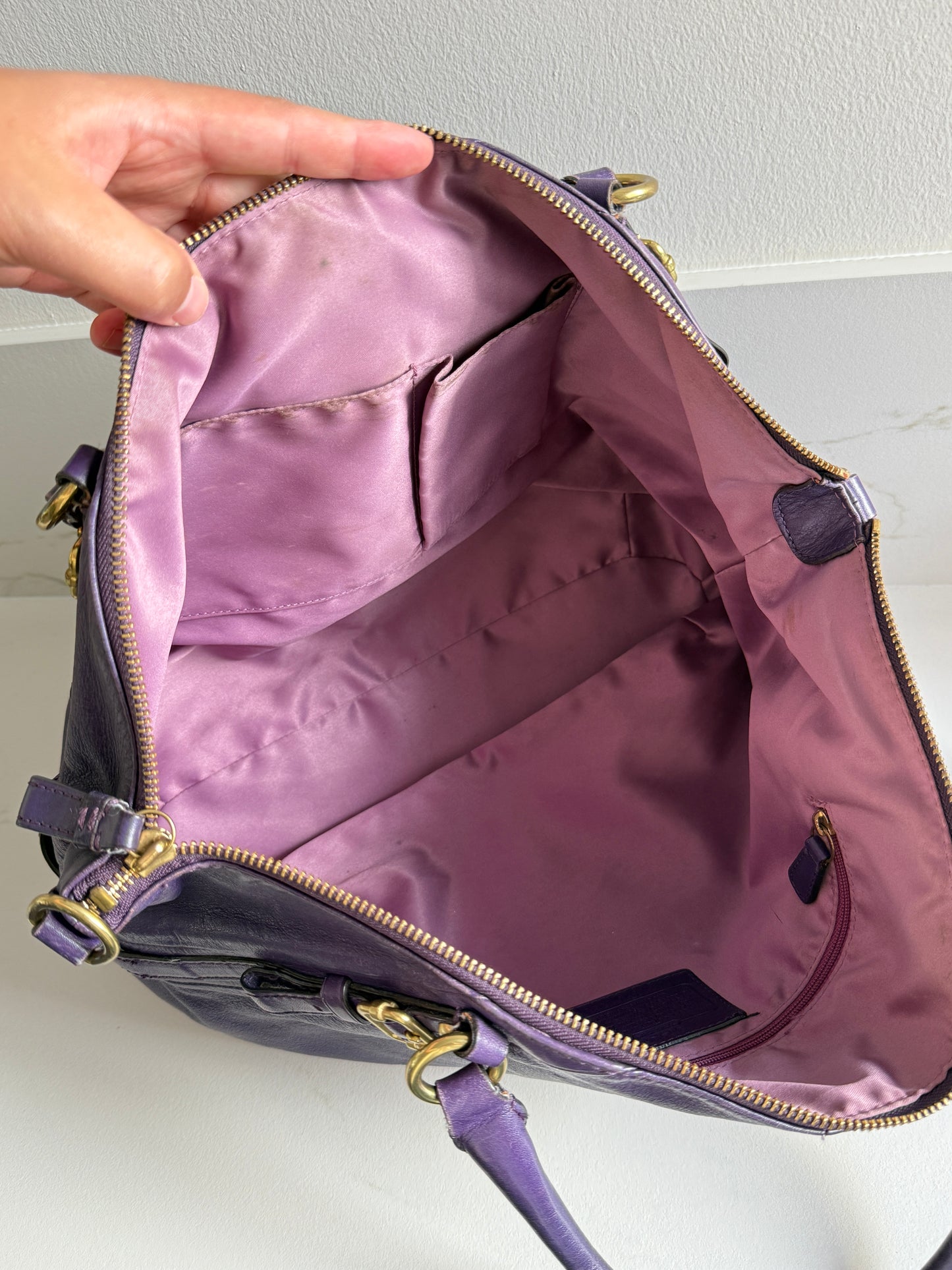 Coach Madison Sophia Leather Shoulder Bag