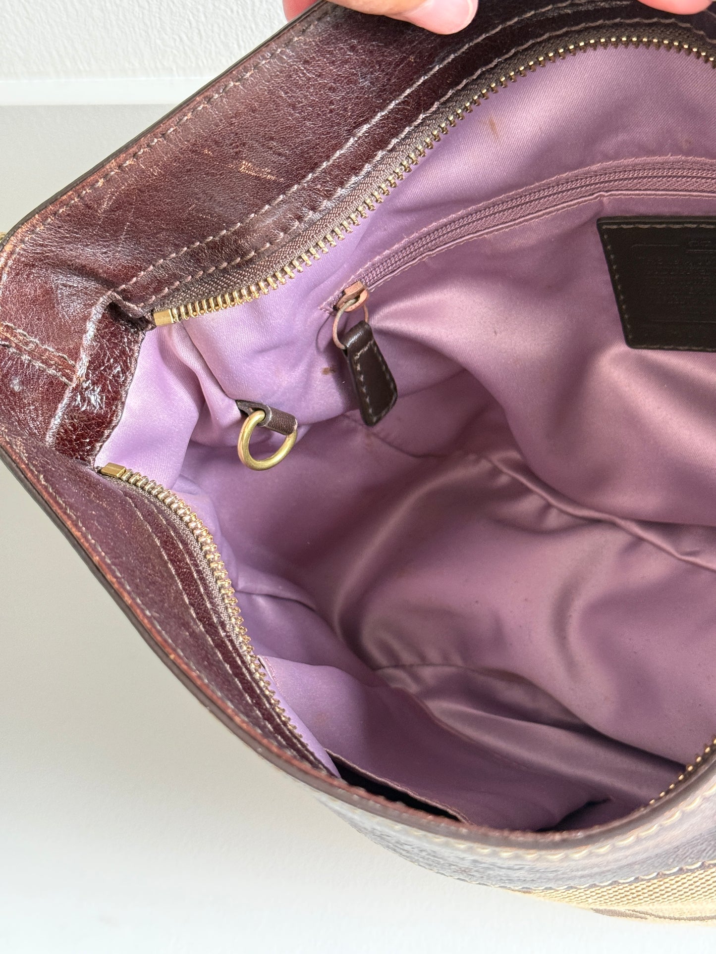 Rare Coach Zoe Signature Hobo Shoulder Bag