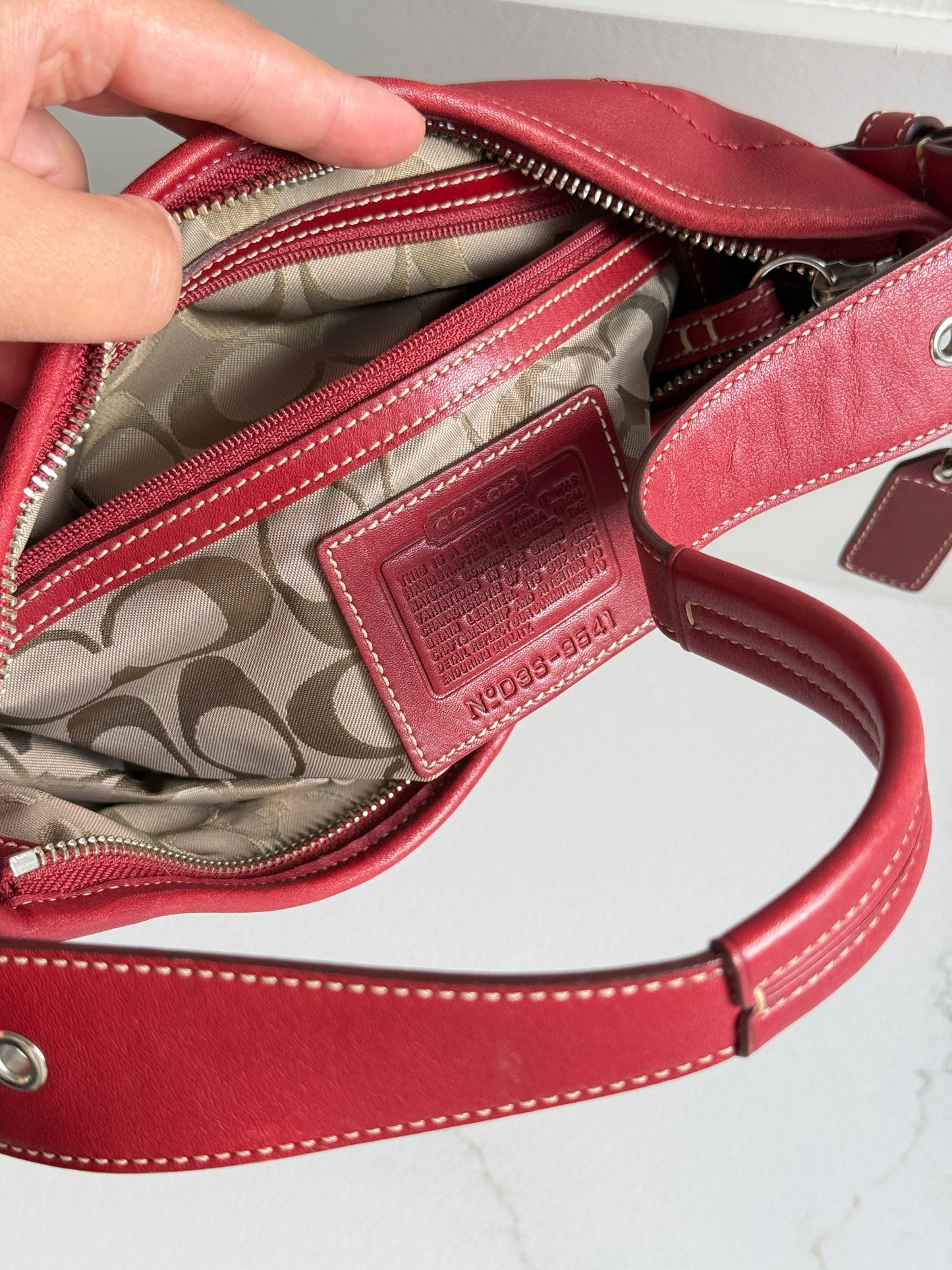 Super Rare Coach Soho Red Leather Mini Bag