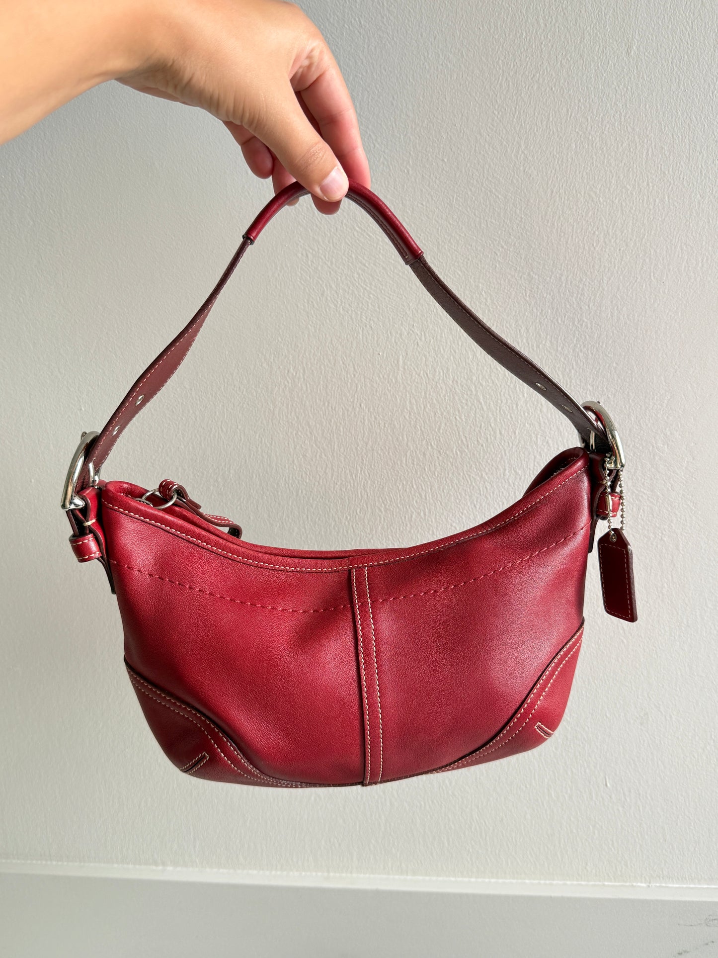 Super Rare Coach Soho Red Leather Mini Bag