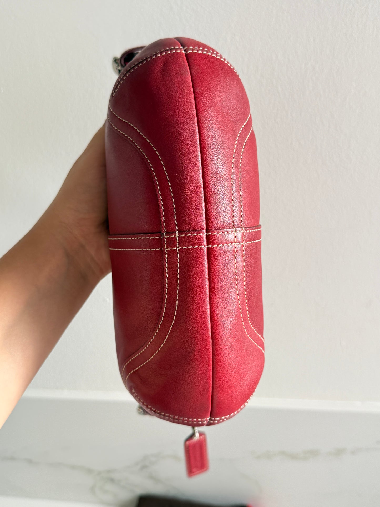 Super Rare Coach Soho Red Leather Mini Bag