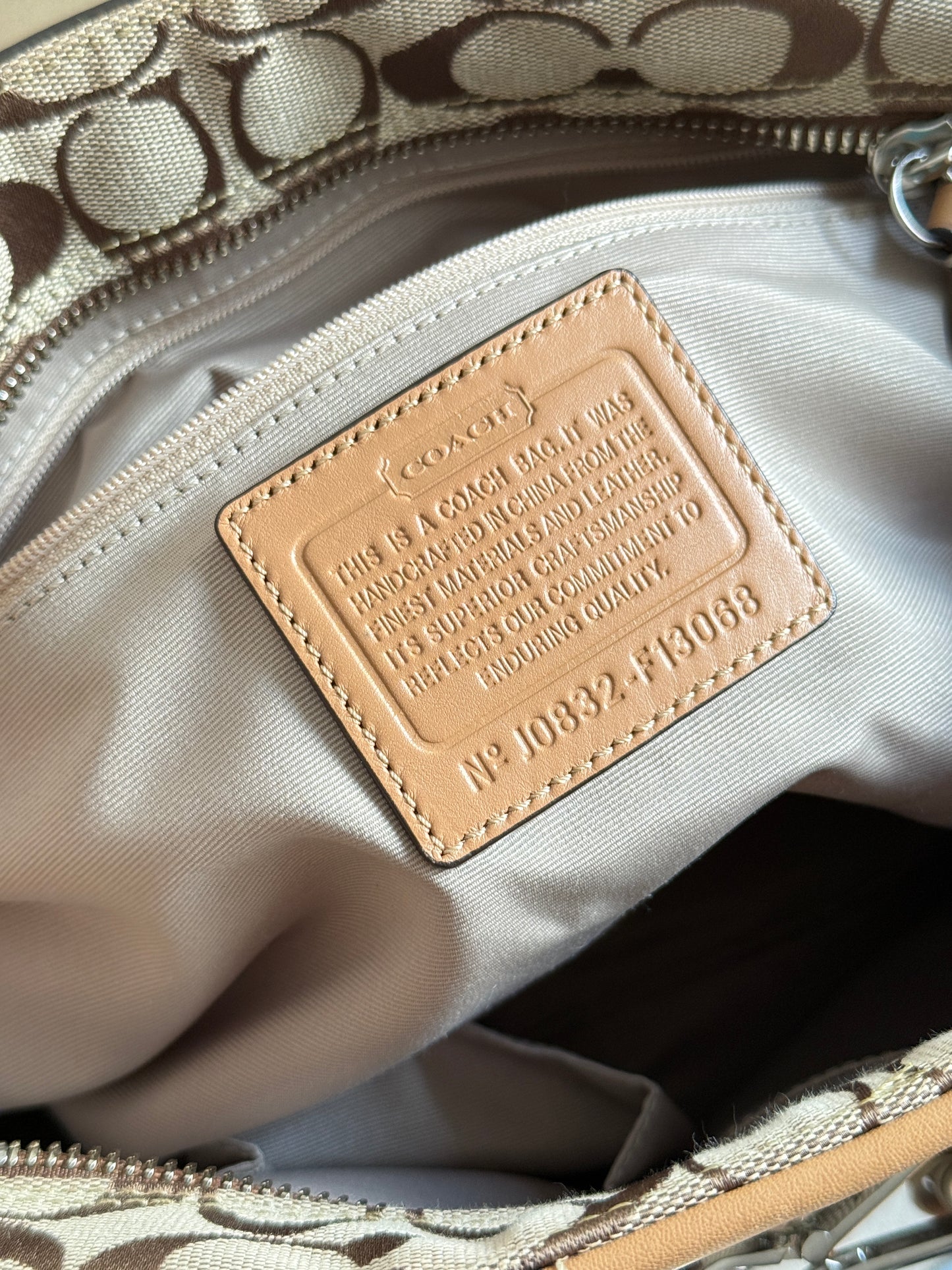 Super Rare Coach Hampton Signature Shoulder Bag