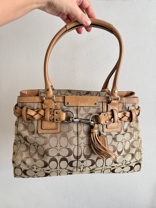 Super Rare Coach Hampton Signature Shoulder Bag