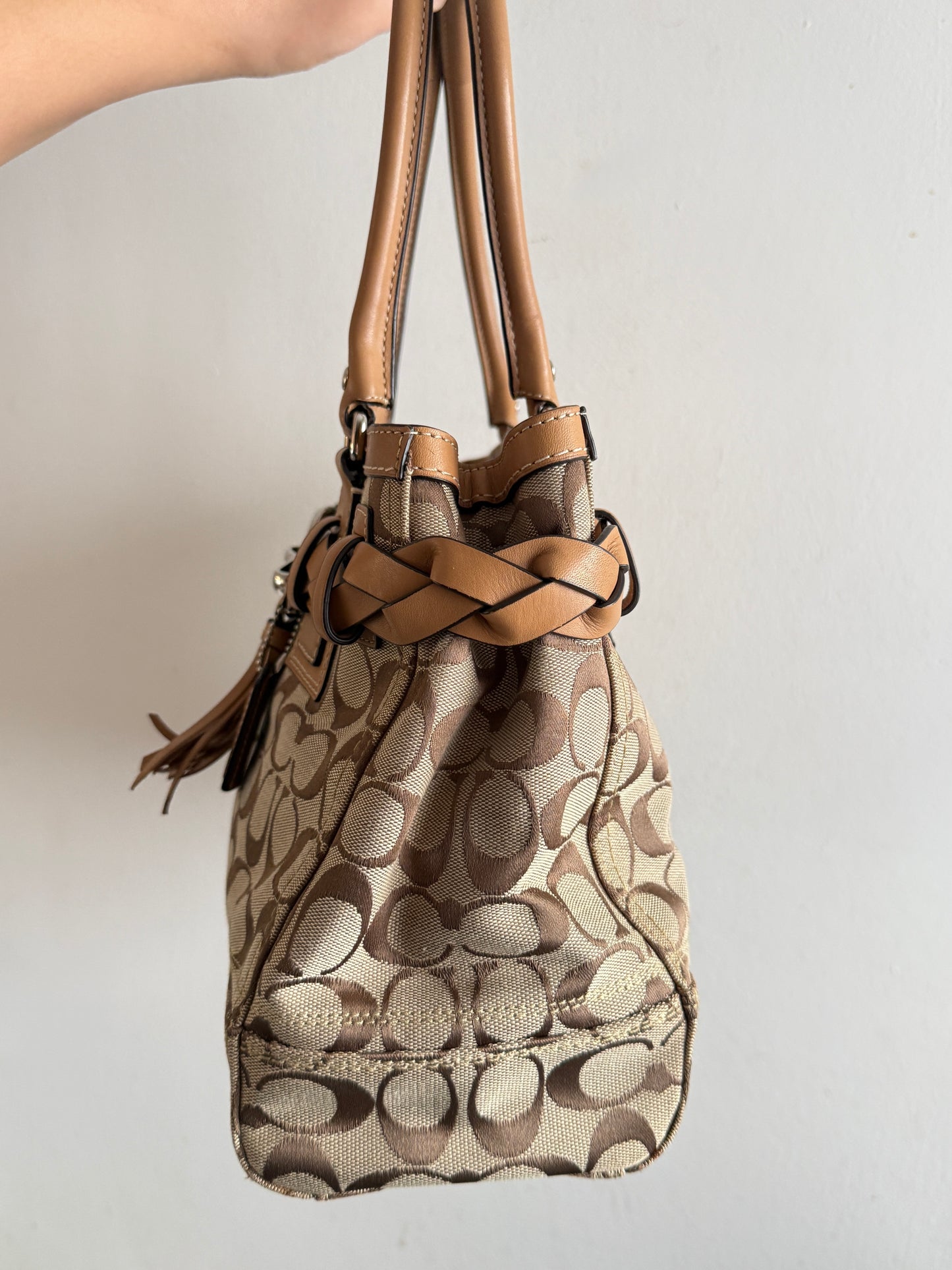 Super Rare Coach Hampton Signature Shoulder Bag