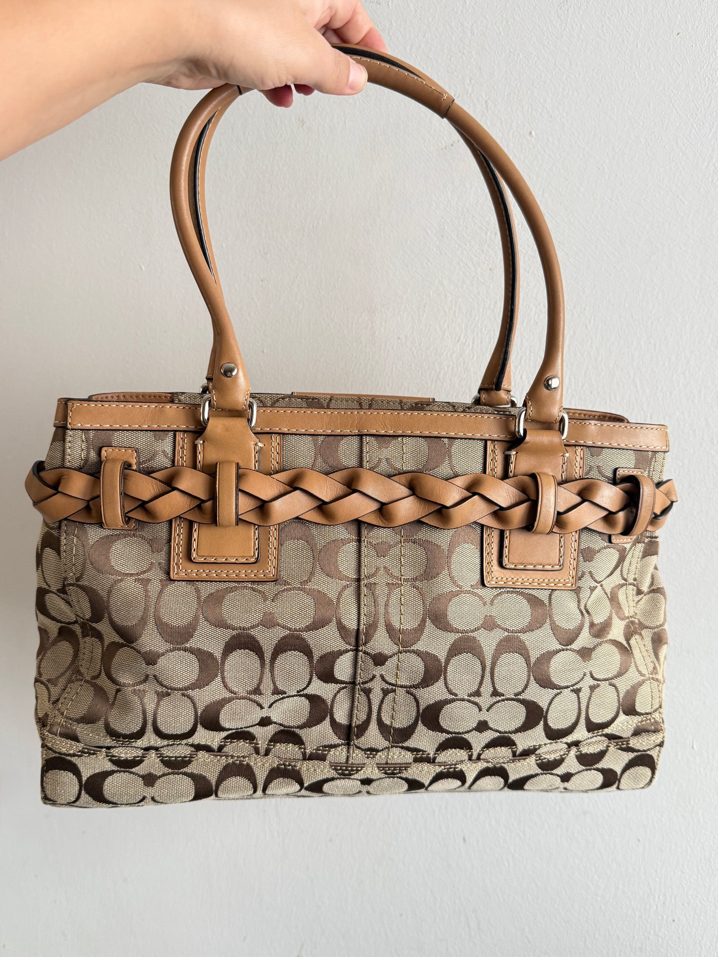 Super Rare Coach Hampton Signature Shoulder Bag