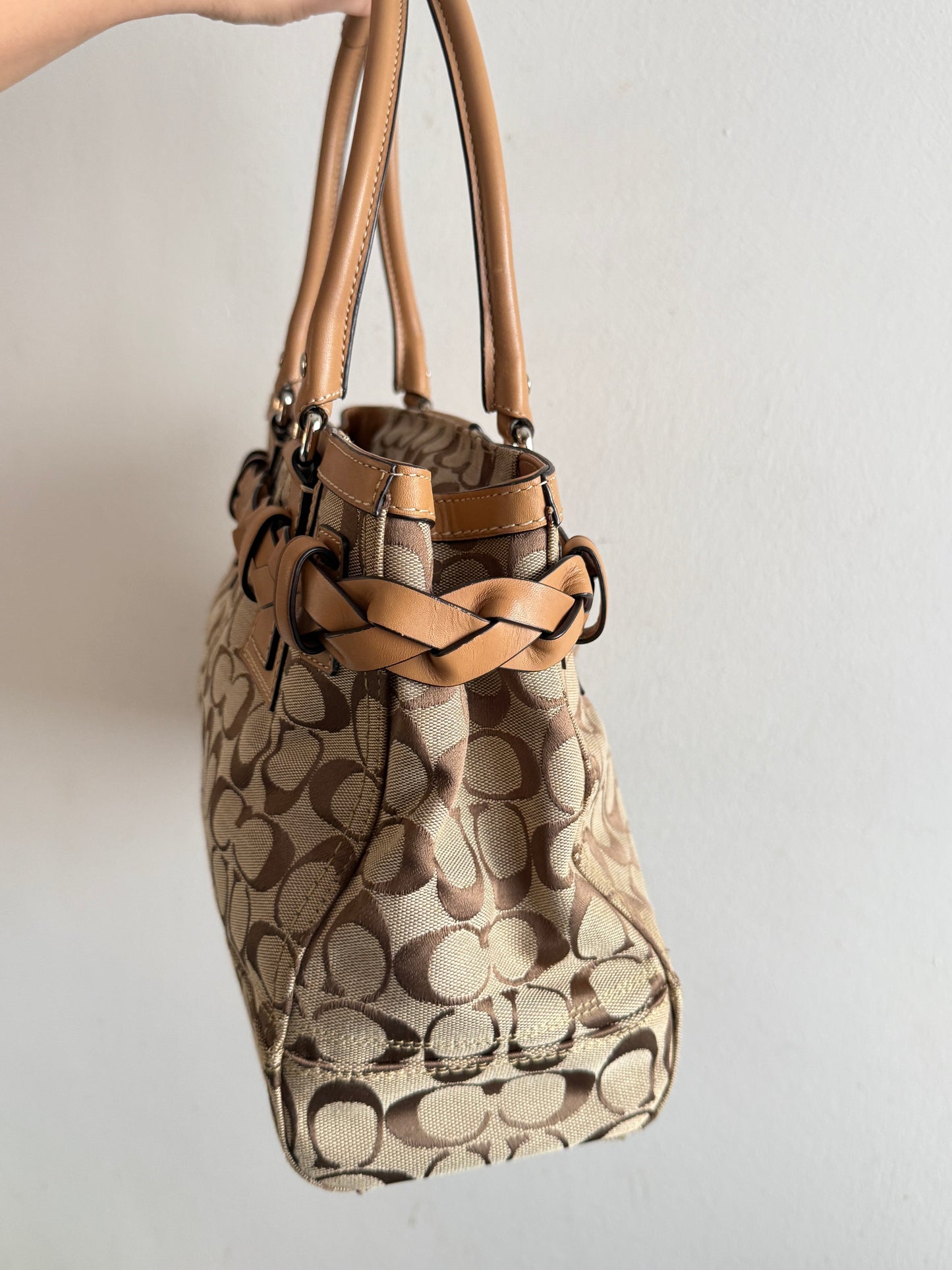 Super Rare Coach Hampton Signature Shoulder Bag