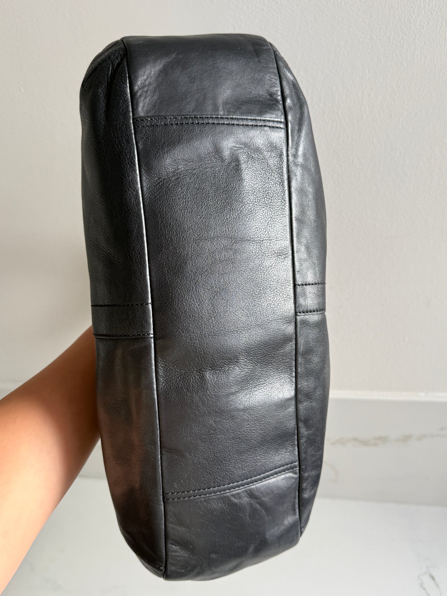 Coach Ergo Black Leather Tote Bag