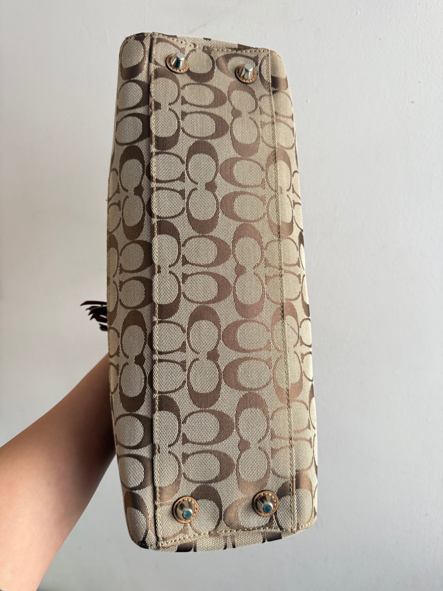 Super Rare Coach Hampton Signature Shoulder Bag