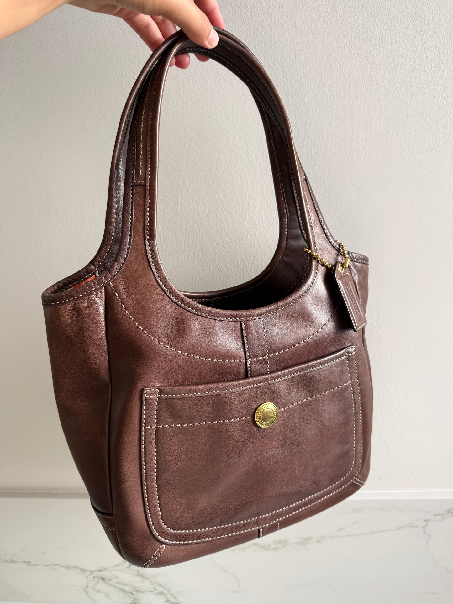 Coach Ergo Brown Leather Tote Bag