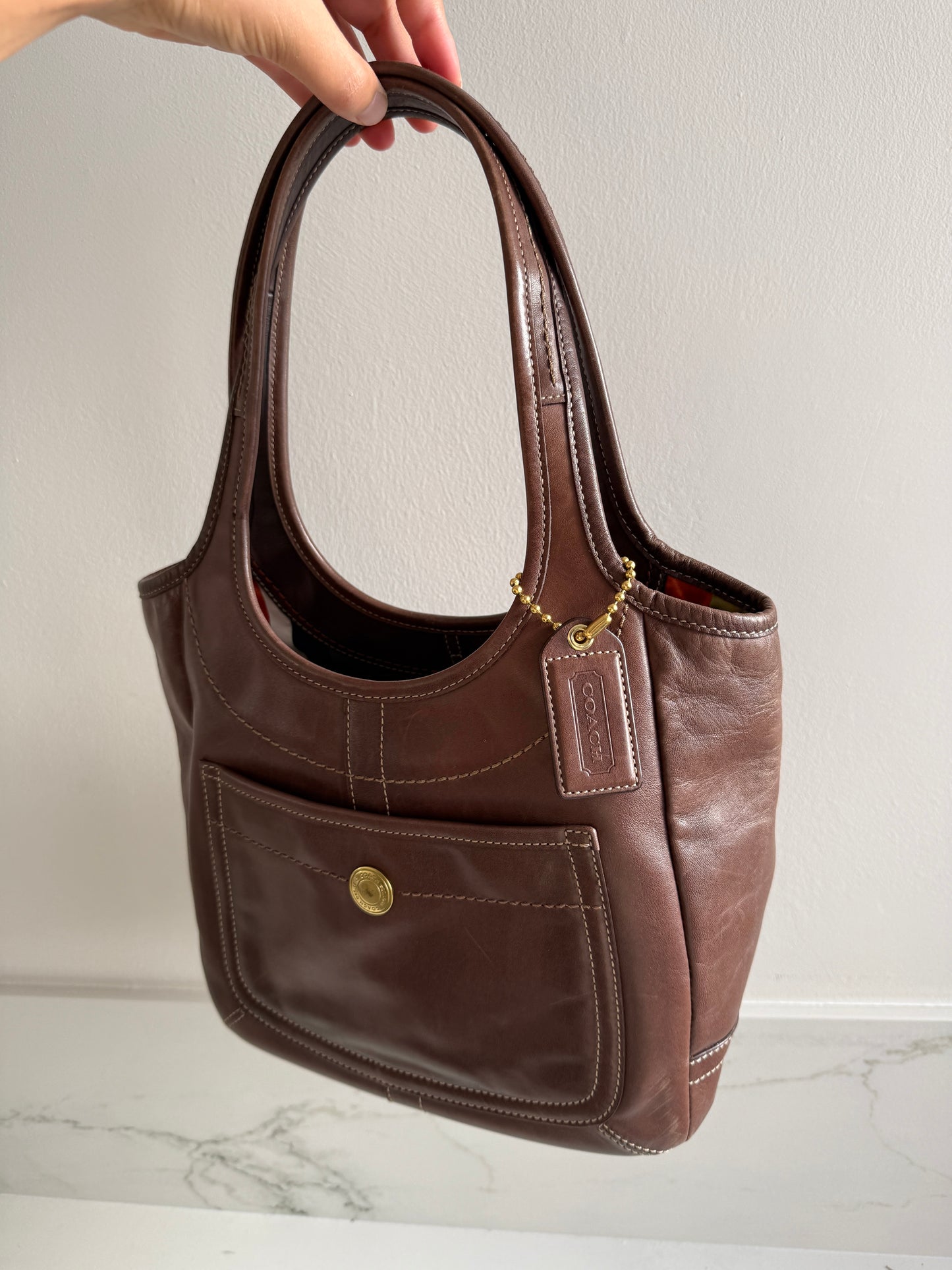 Coach Ergo Brown Leather Tote Bag