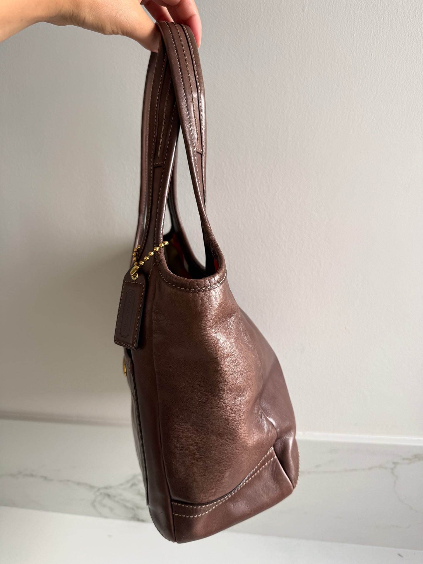 Coach Ergo Brown Leather Tote Bag