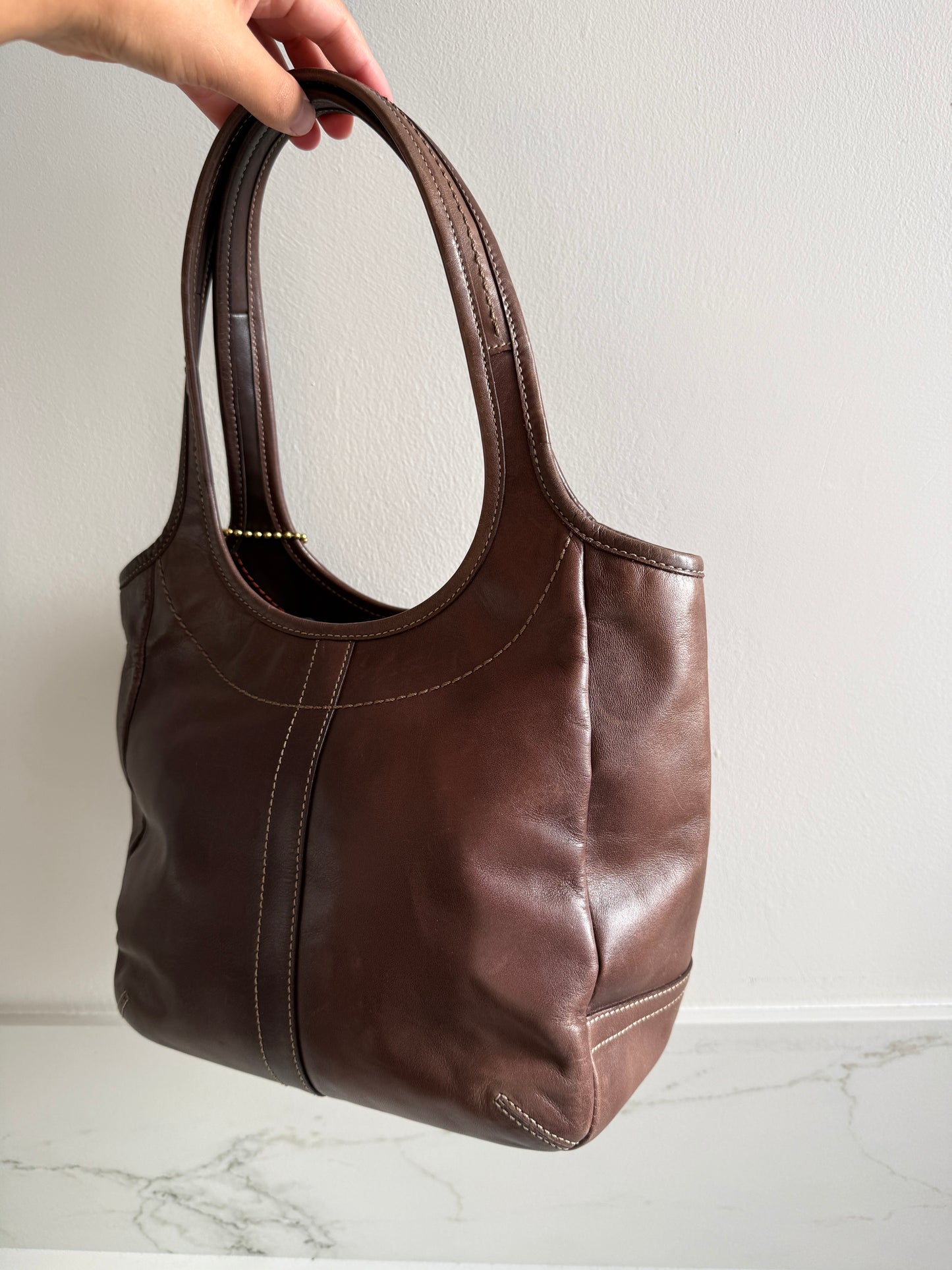 Coach Ergo Brown Leather Tote Bag