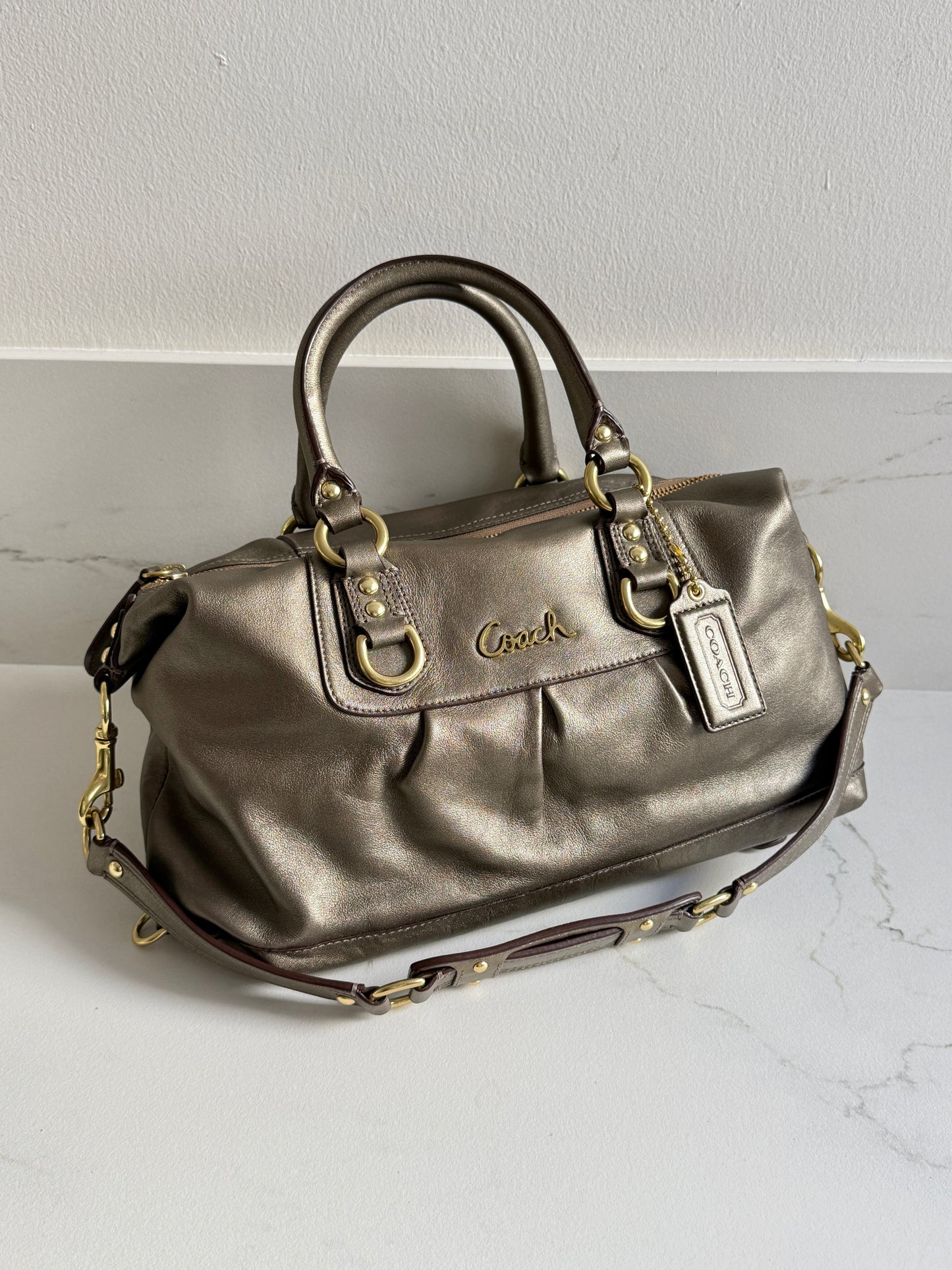 Super Rare Coach Ashley Leather Satchel