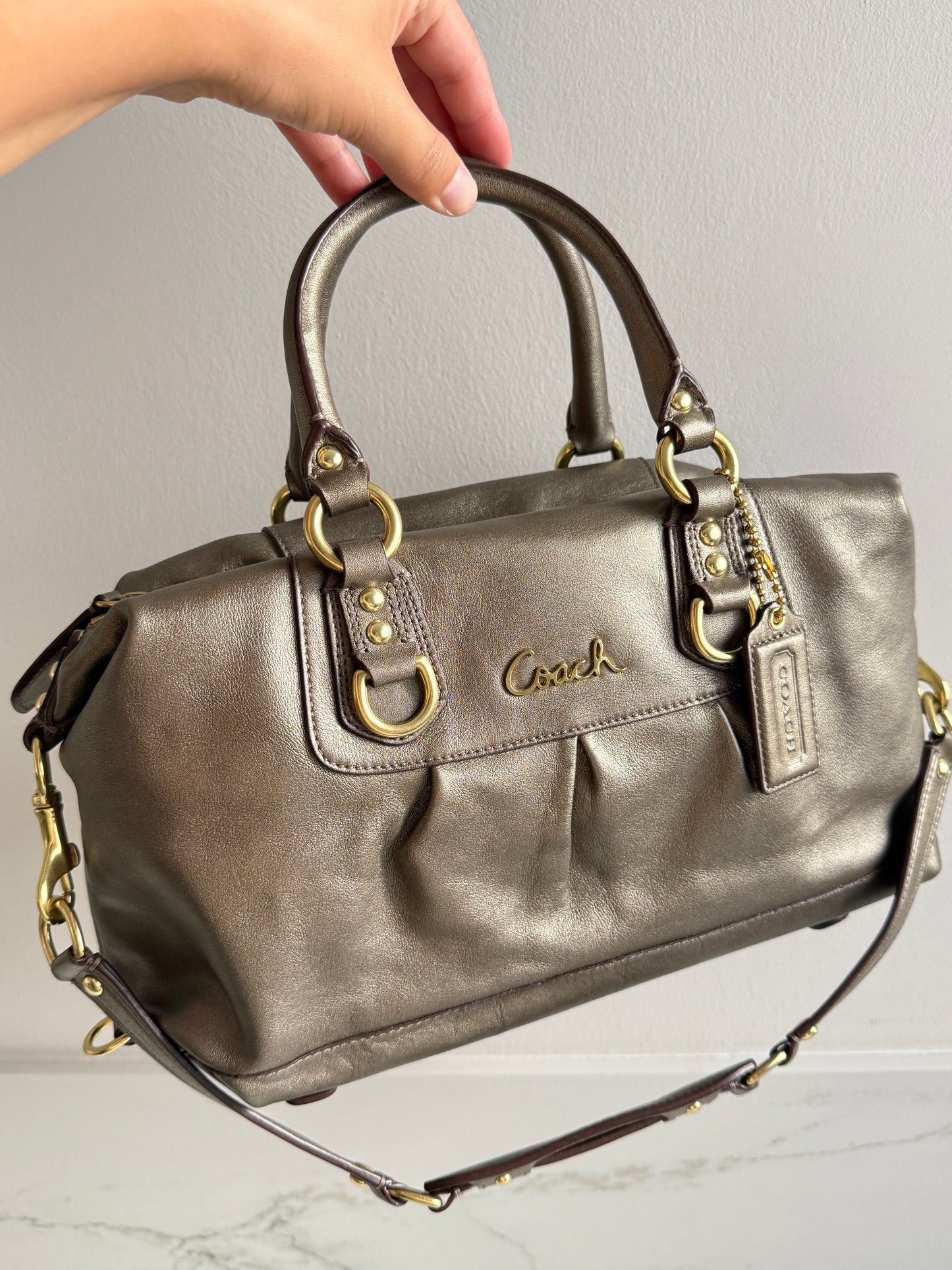 Super Rare Coach Ashley Leather Satchel