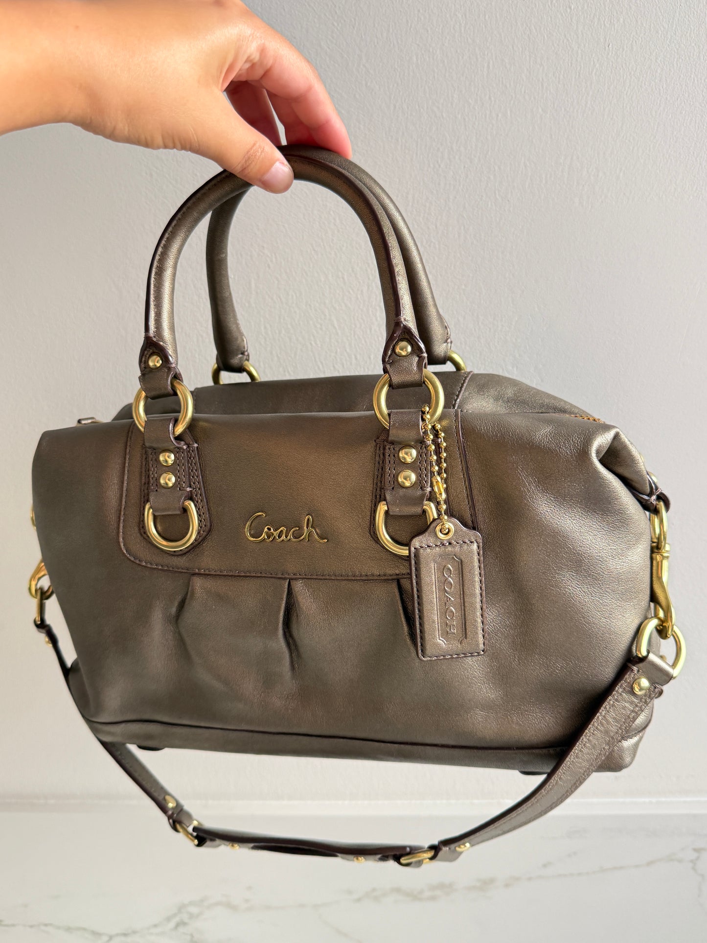 Super Rare Coach Ashley Leather Satchel