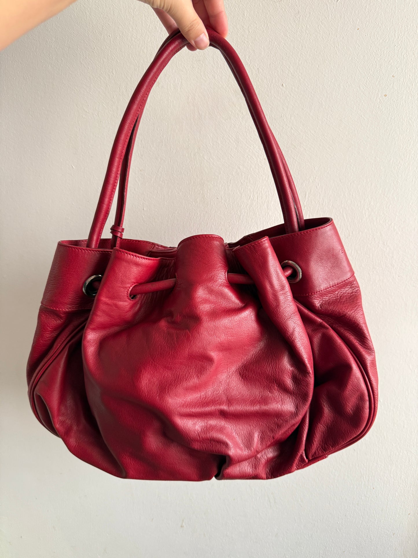 Rare Furla Leather Shoulder Bag