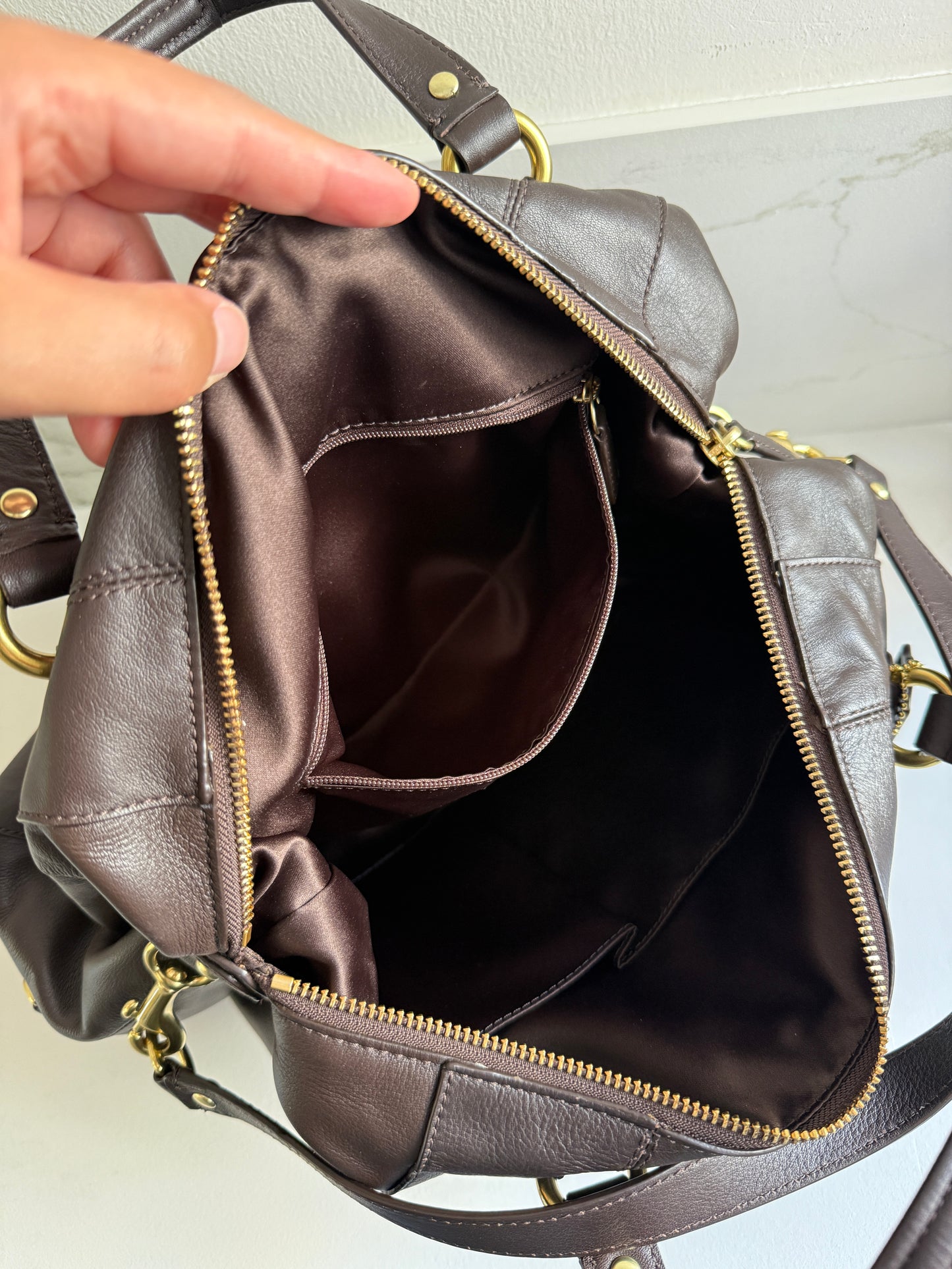 Rare Coach Campbell Leather Satchel