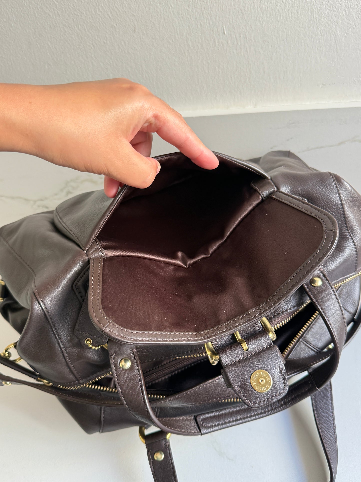 Rare Coach Campbell Leather Satchel