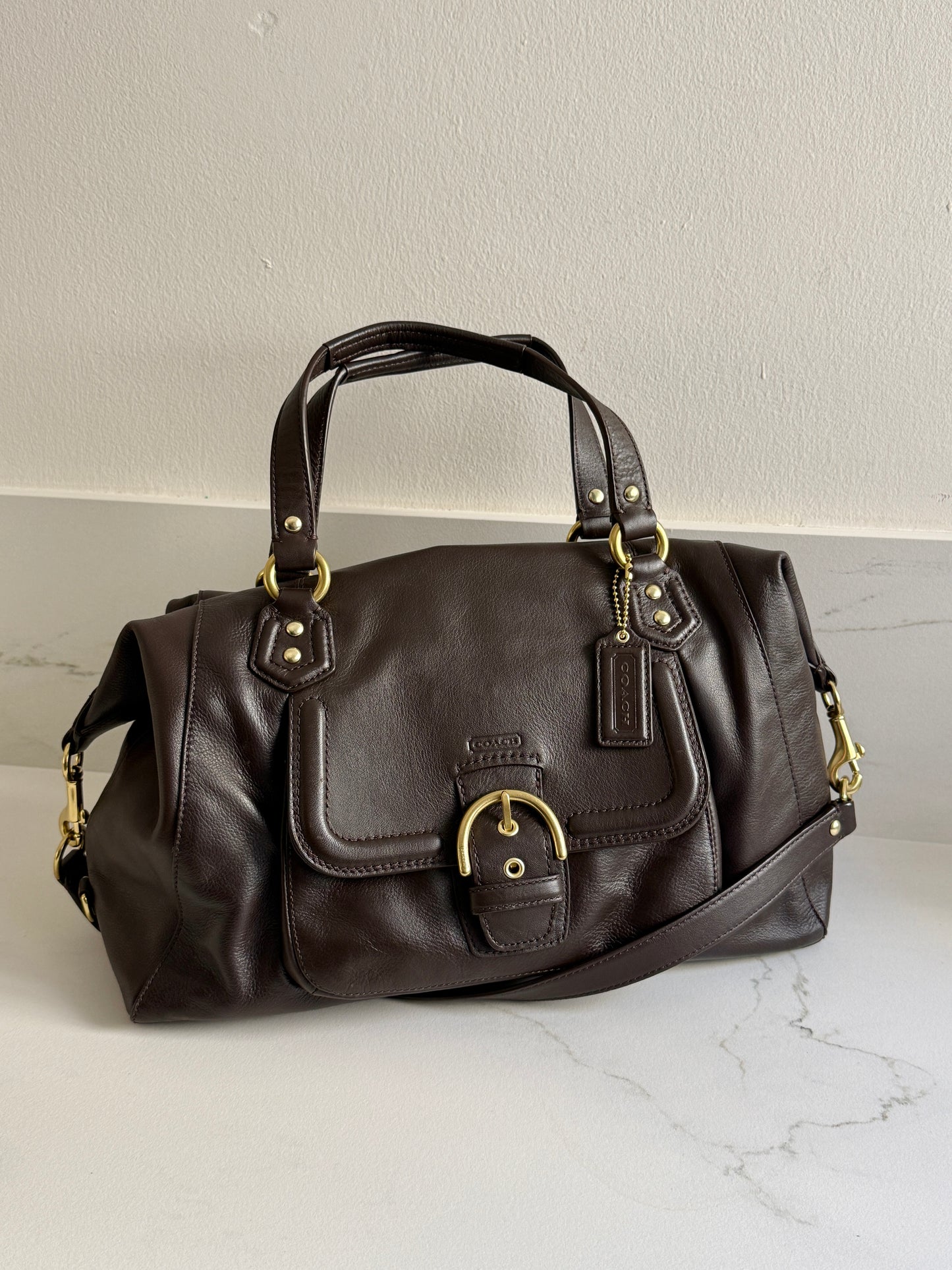 Rare Coach Campbell Leather Satchel