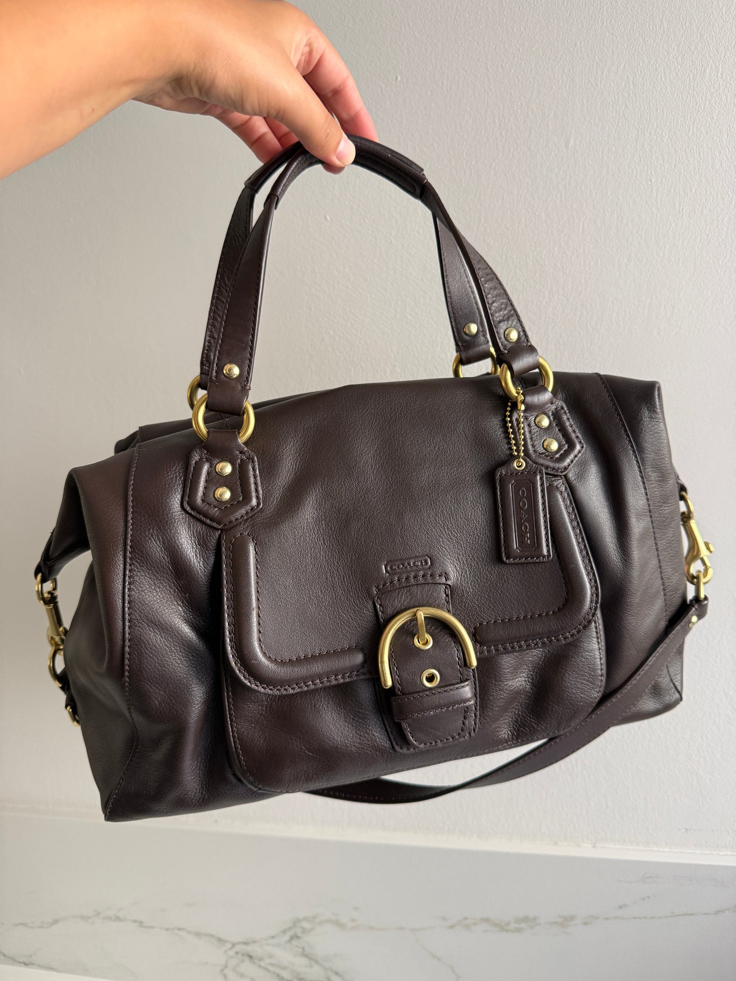 Rare Coach Campbell Leather Satchel