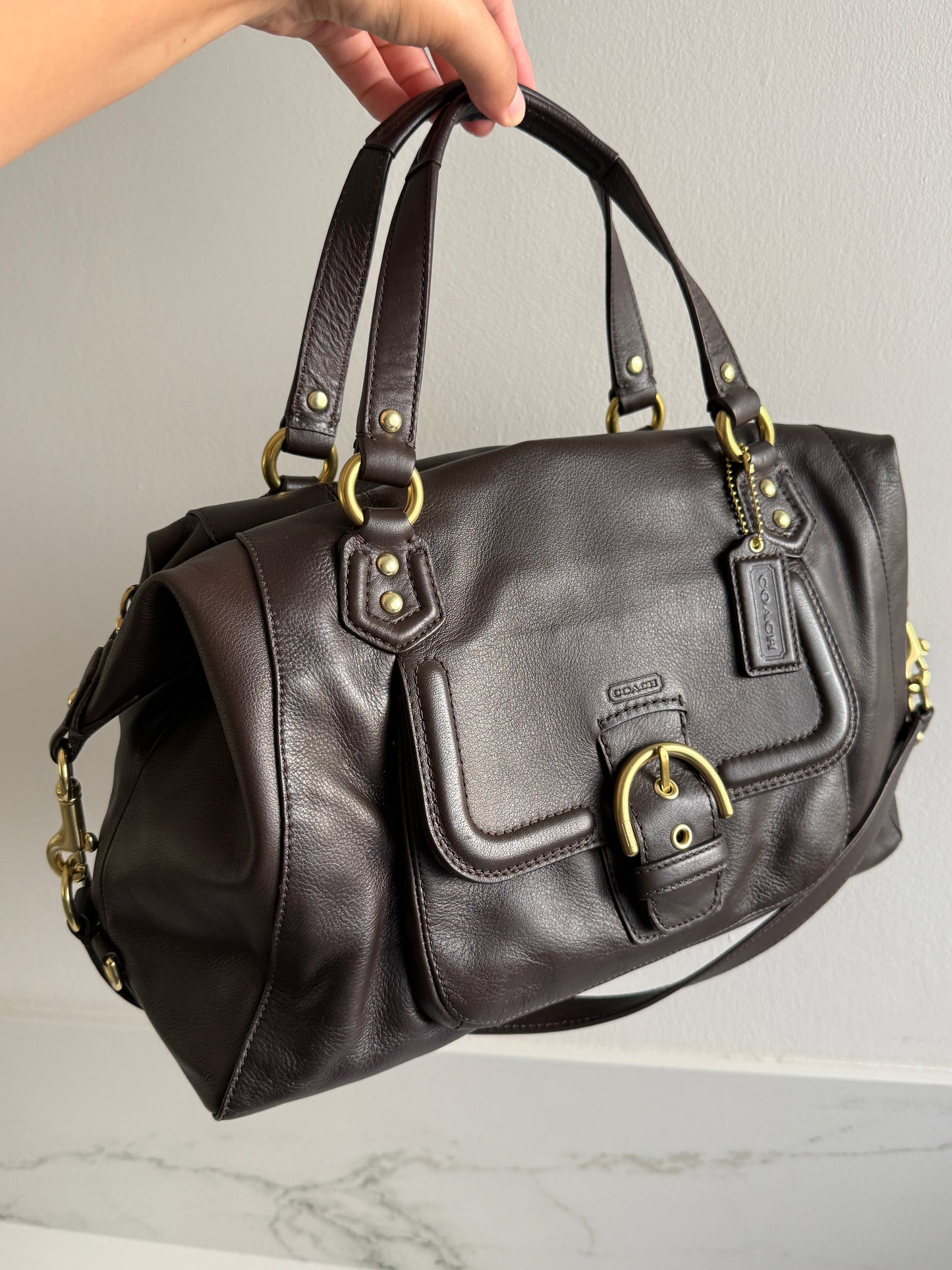 Rare Coach Campbell Leather Satchel