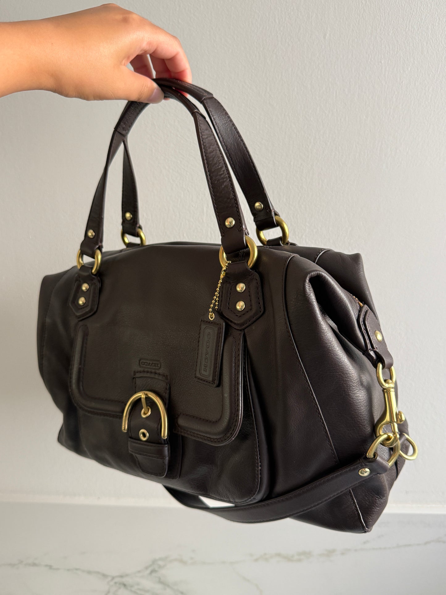 Rare Coach Campbell Leather Satchel