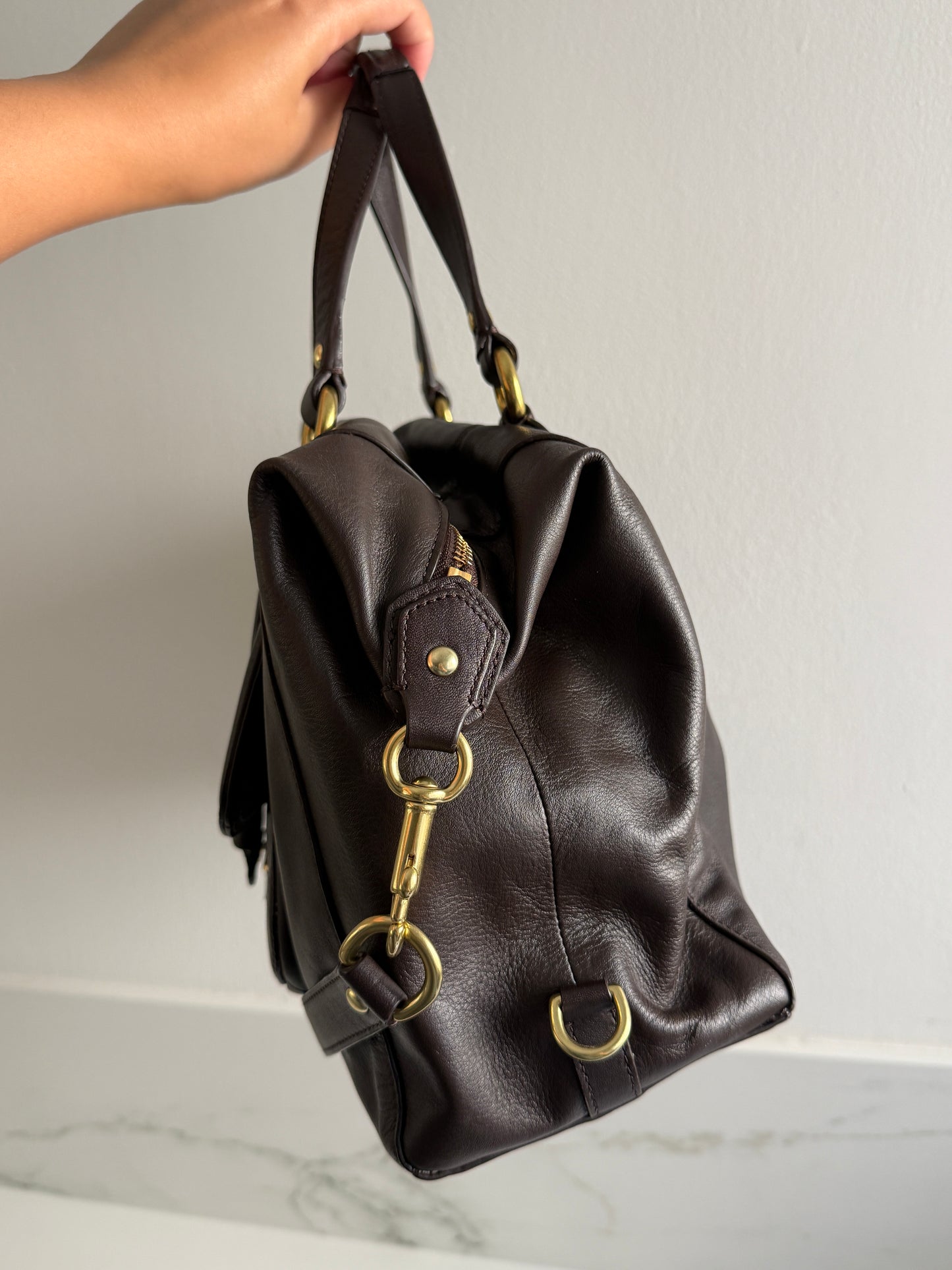 Rare Coach Campbell Leather Satchel