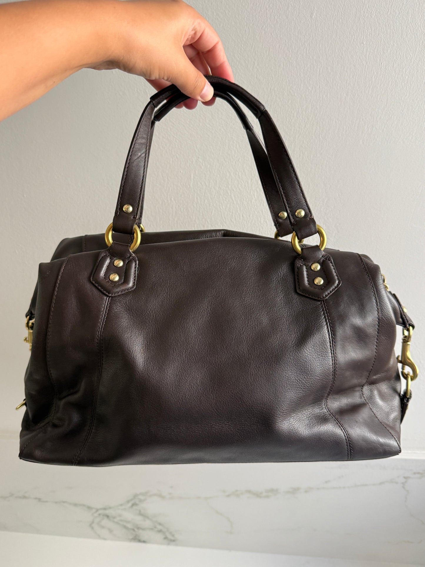 Rare Coach Campbell Leather Satchel