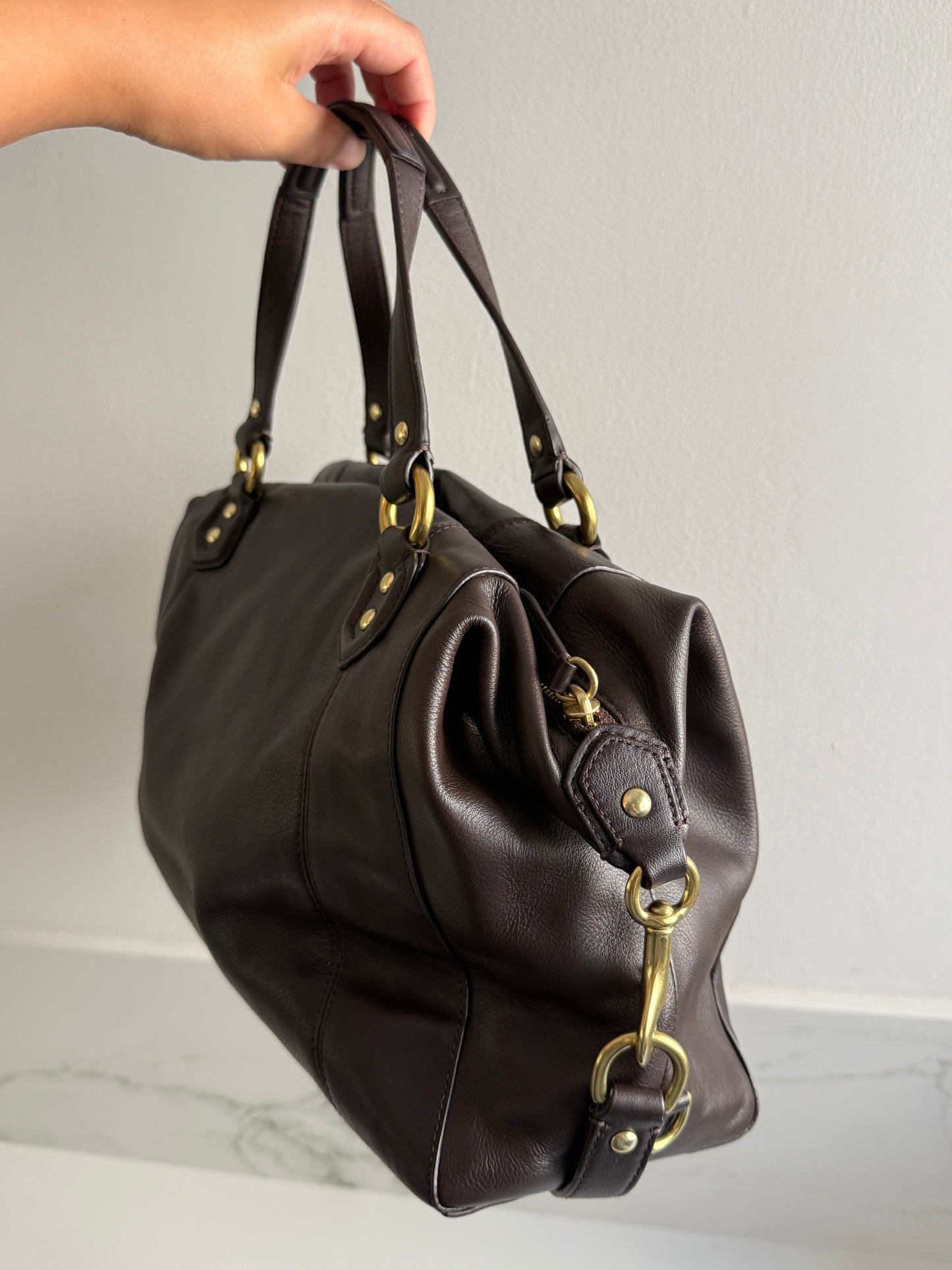 Rare Coach Campbell Leather Satchel