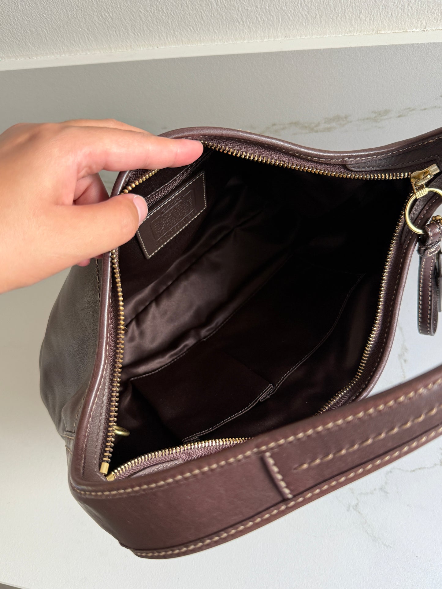 Coach Ergo Brown Leather Shoulder Bag