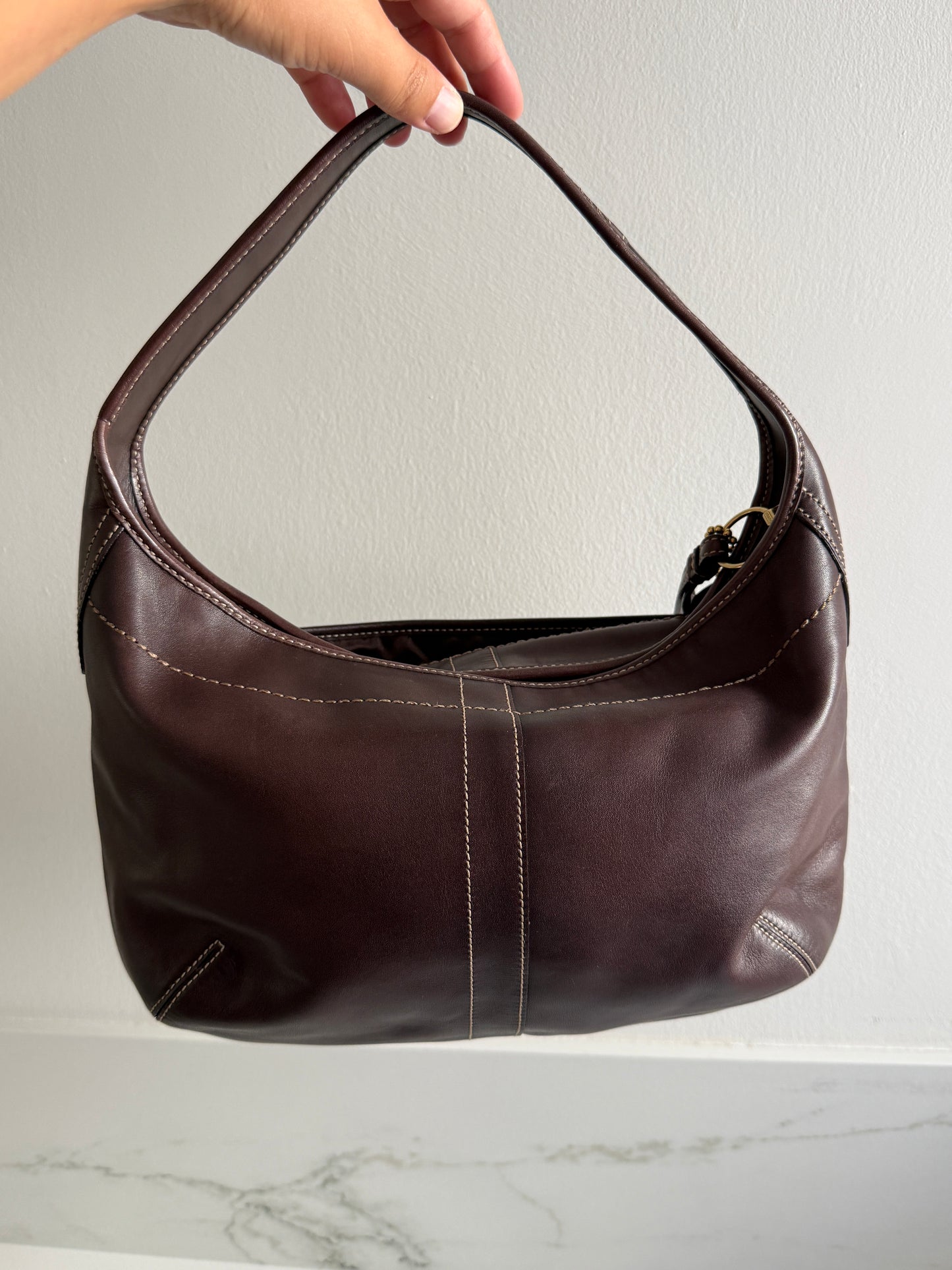 Coach Ergo Brown Leather Shoulder Bag
