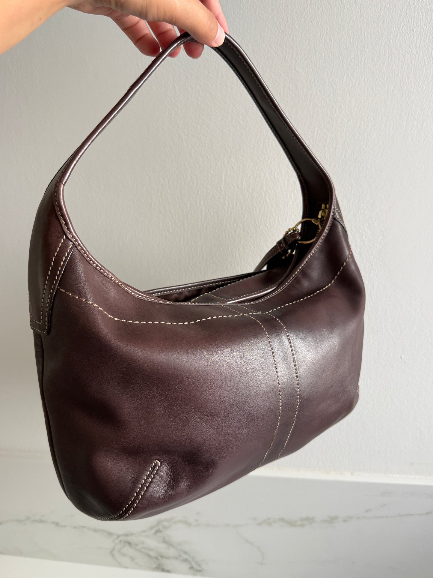 Coach Ergo Brown Leather Shoulder Bag