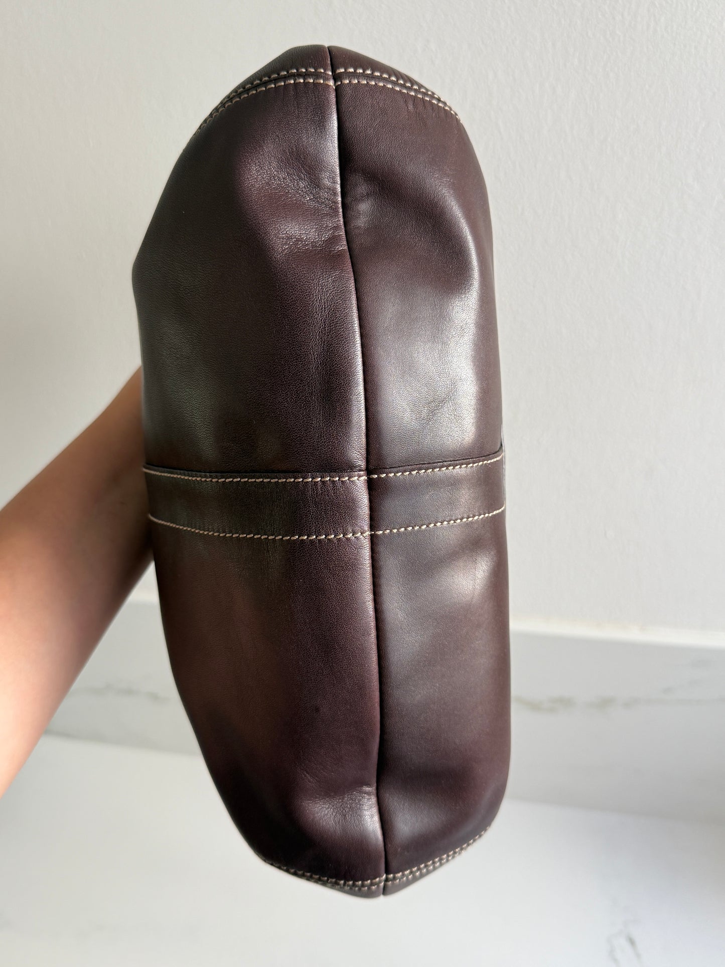 Coach Ergo Brown Leather Shoulder Bag