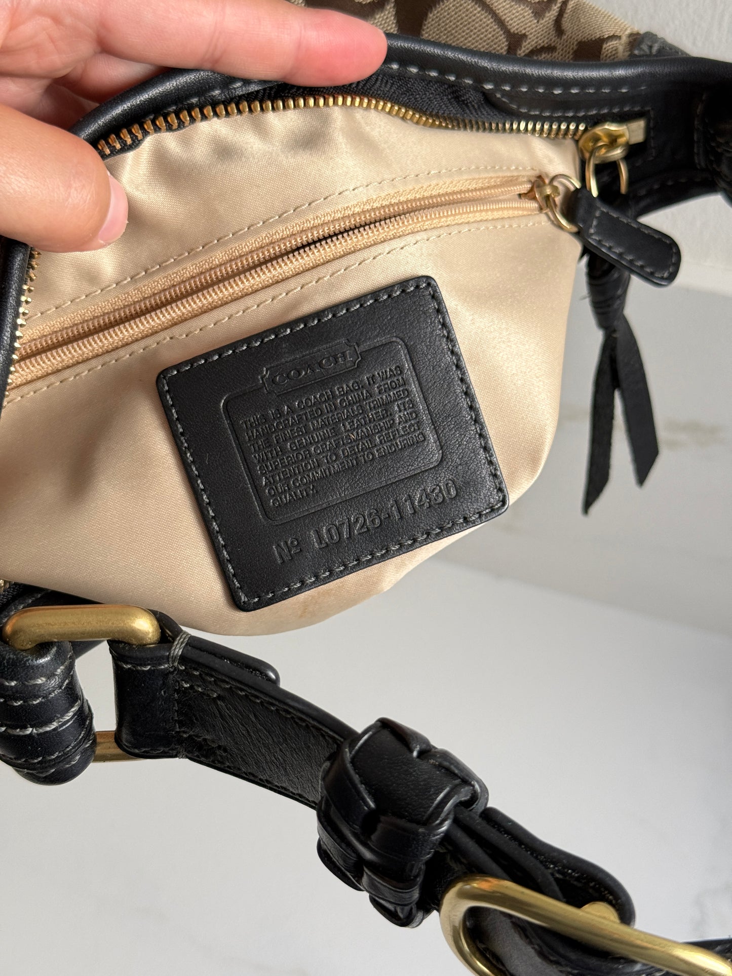 Coach Bleecker Signature Shoulder Bag