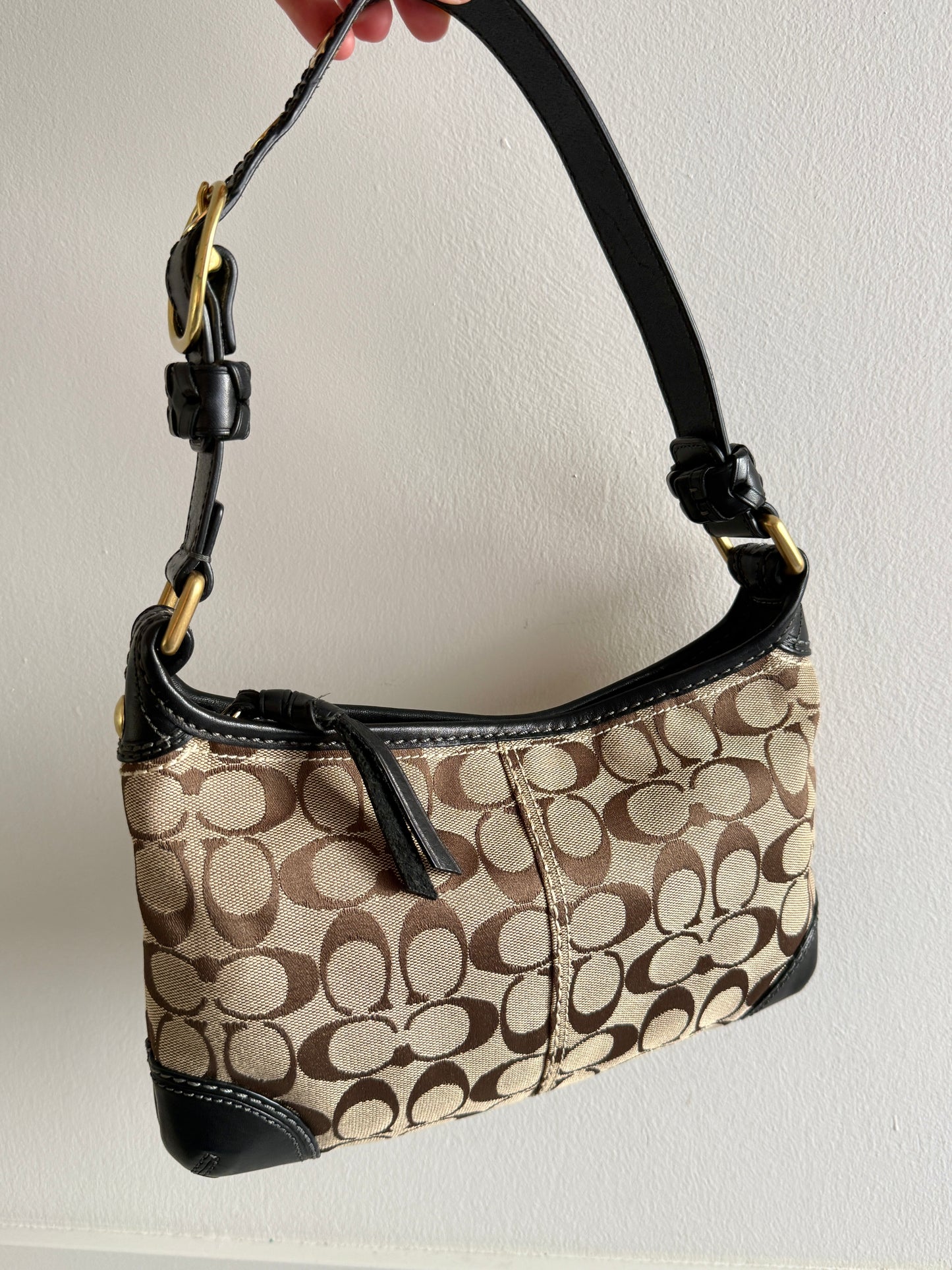 Coach Bleecker Signature Shoulder Bag